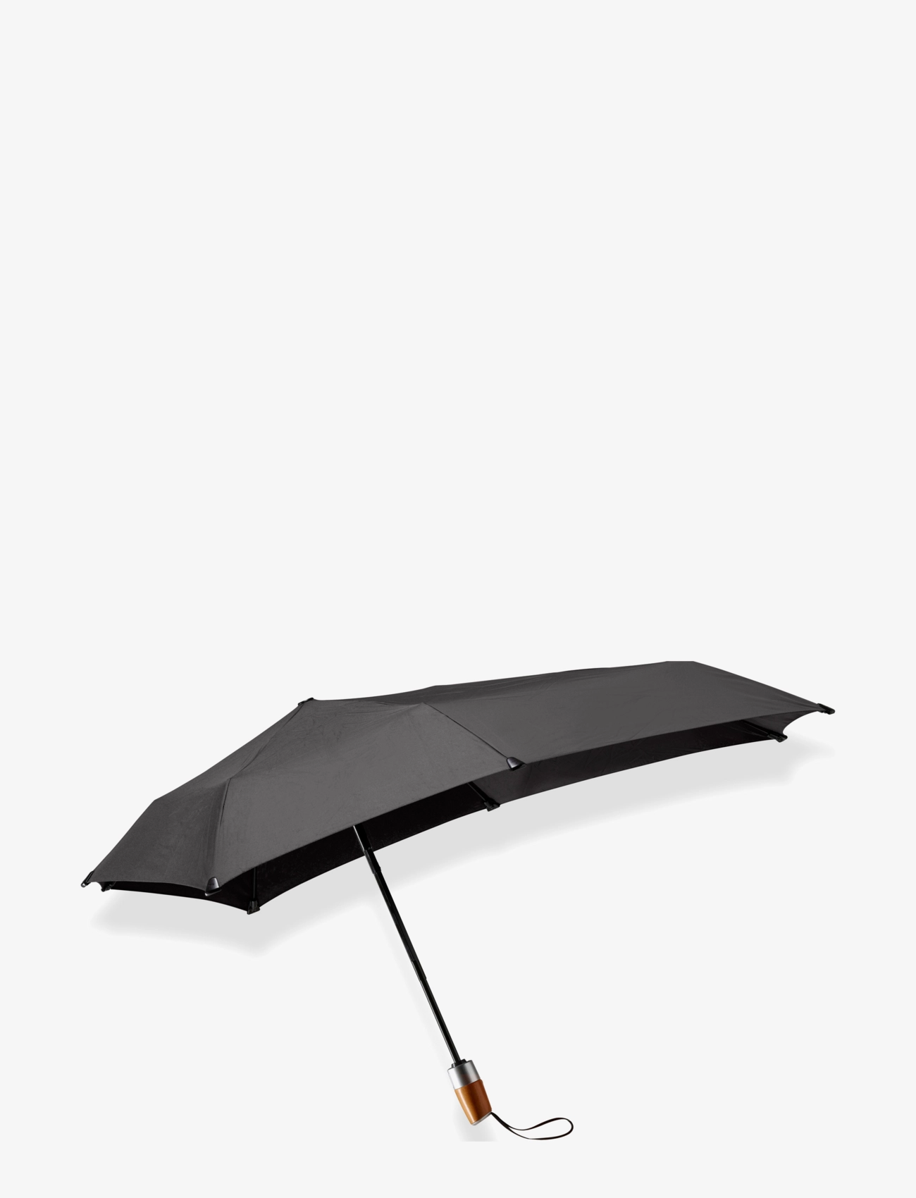 Senz Senz ° mini automatic deluxe foldable storm umbrella, - Sateenvarjot - PURE BLACK / black