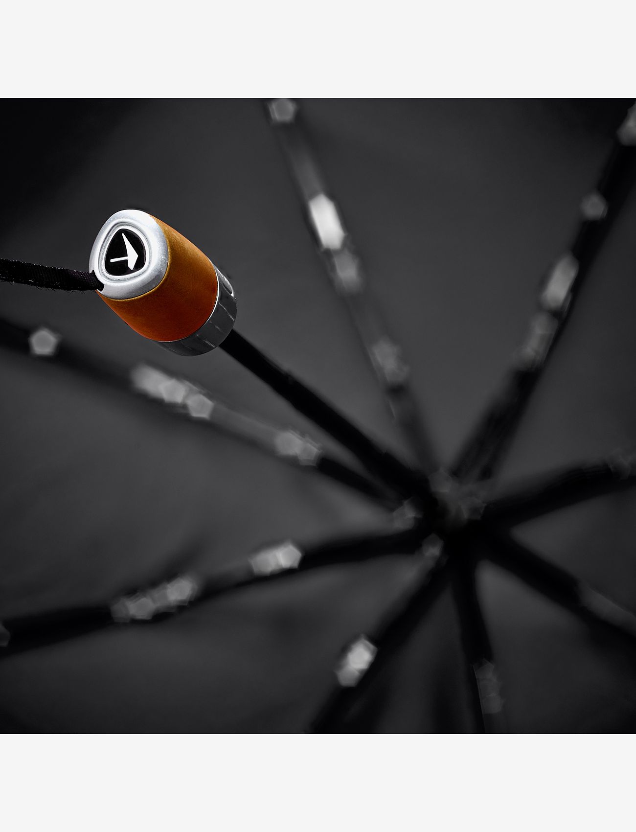 Senz - Senz ° mini automatic deluxe foldable storm umbrella, - vardagsstil - pure black - 3