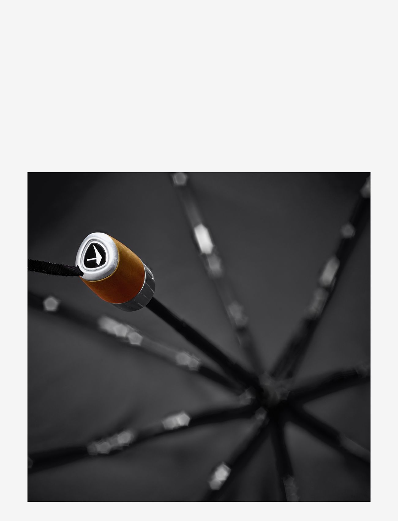 Senz - Senz ° mini automatic deluxe foldable storm umbrella, - vardagsstil - pure black - 5