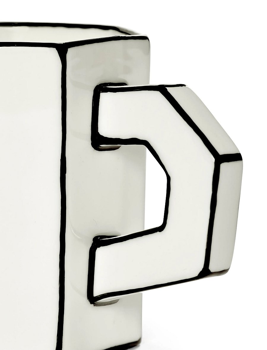 Serax - TEA CUP WHITE/BLACK CARTE BLANCHE SET/2 - arbatos puodeliai - white - 3