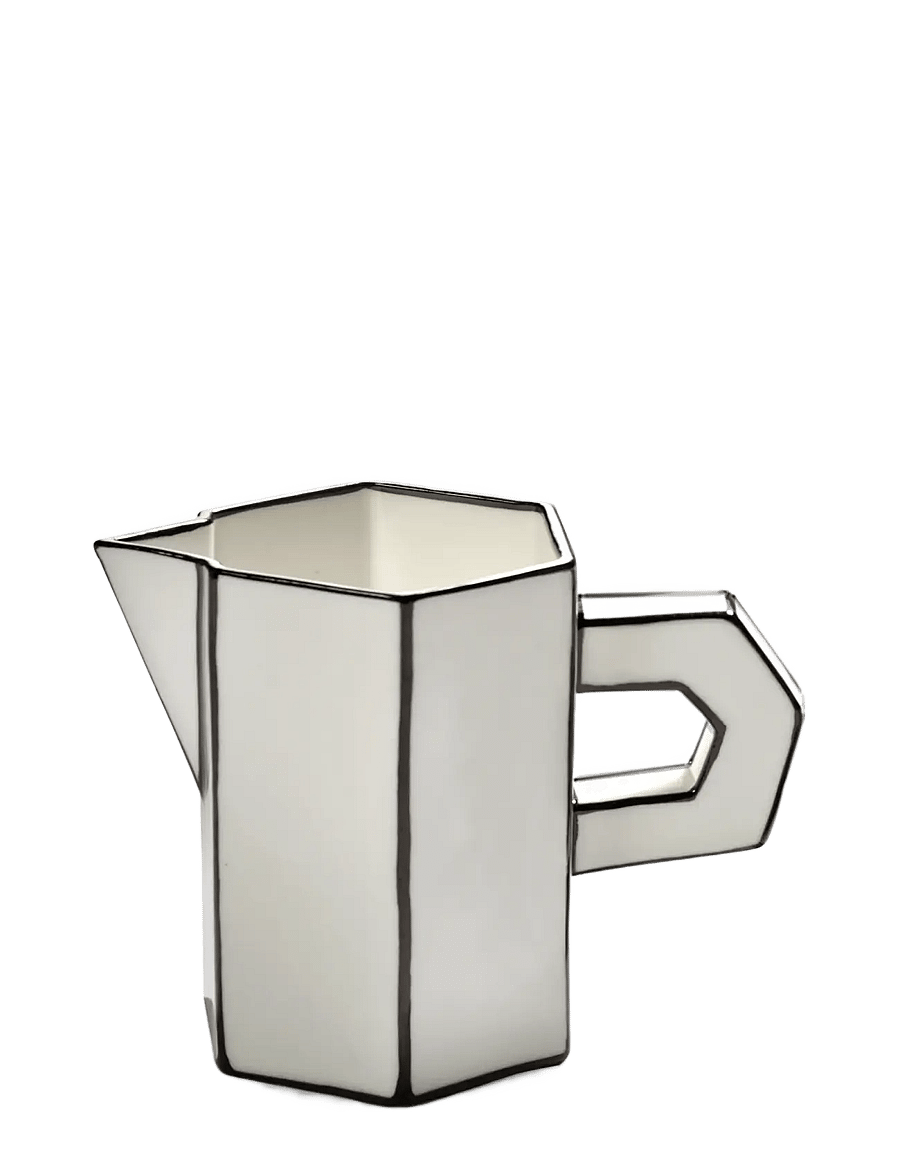 Serax - JUG WHITE/BLACK CARTE BLANCHE - veekannud - white - 1
