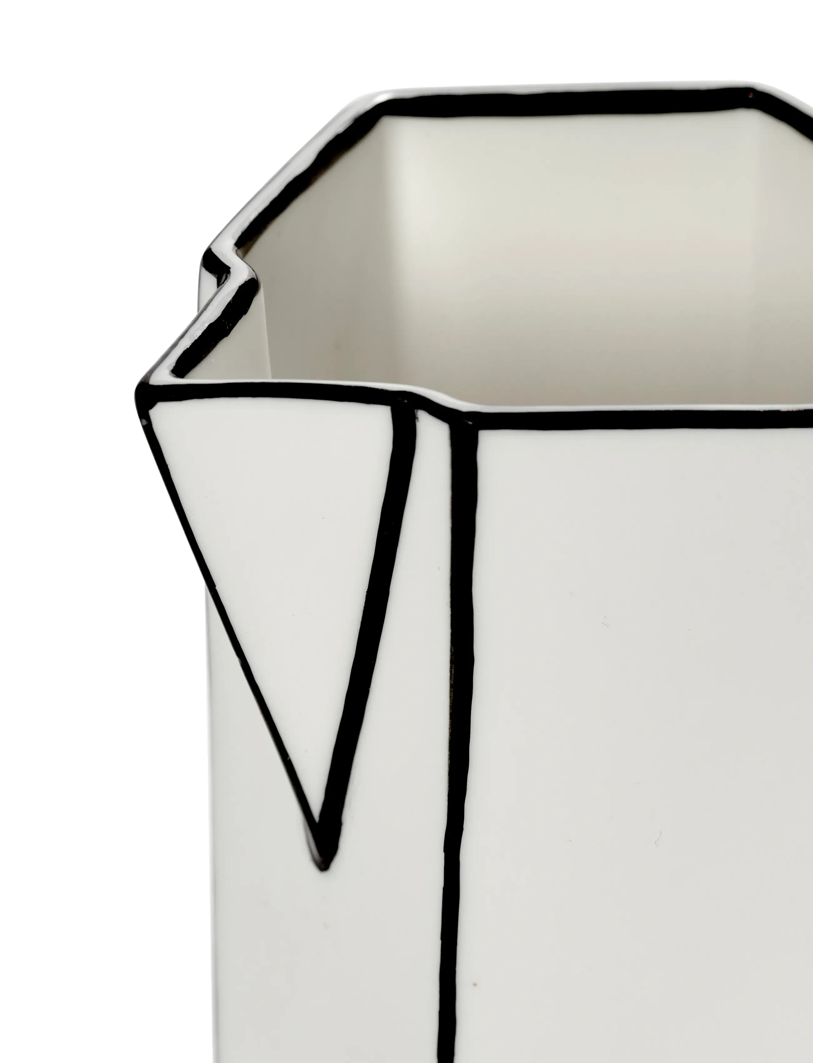 Serax - JUG WHITE/BLACK CARTE BLANCHE - veekannud - white - 4