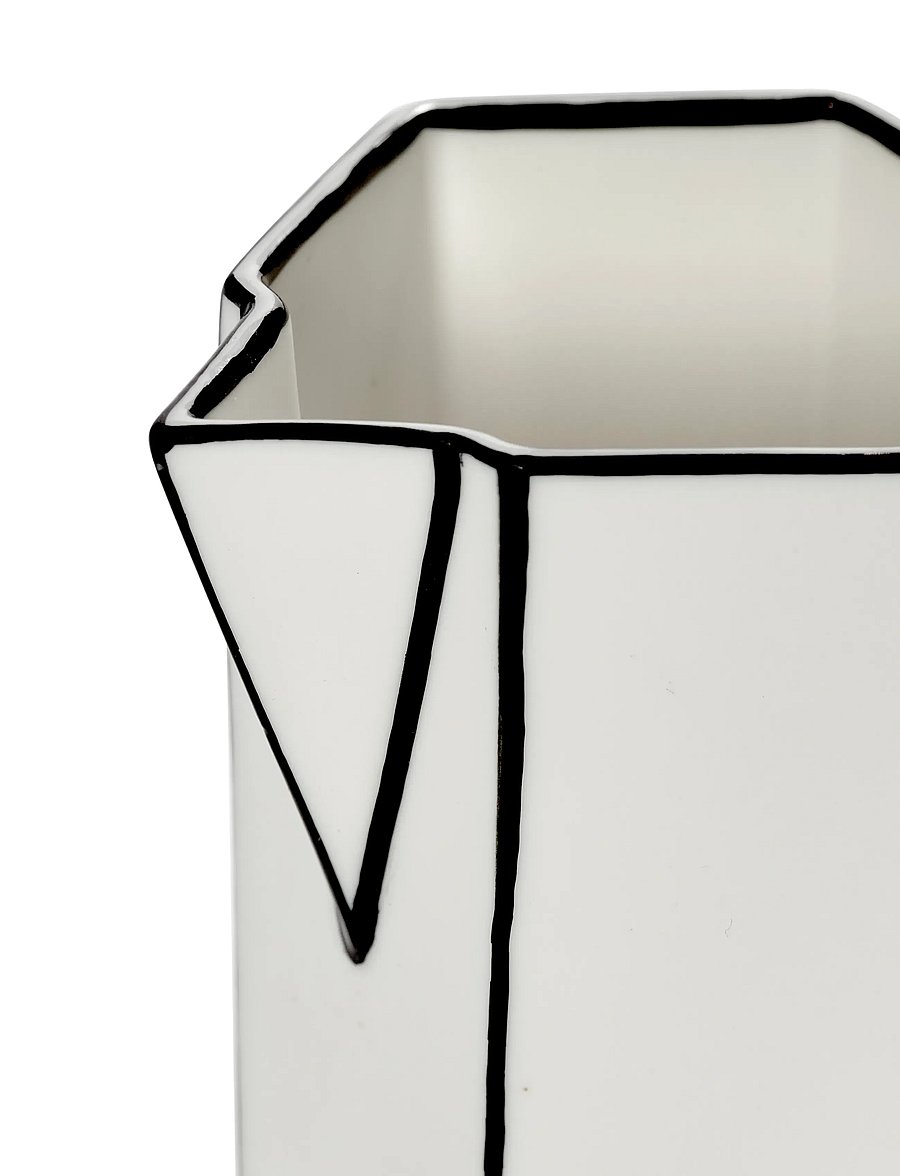 Serax - JUG WHITE/BLACK CARTE BLANCHE - veekannud - white - 4