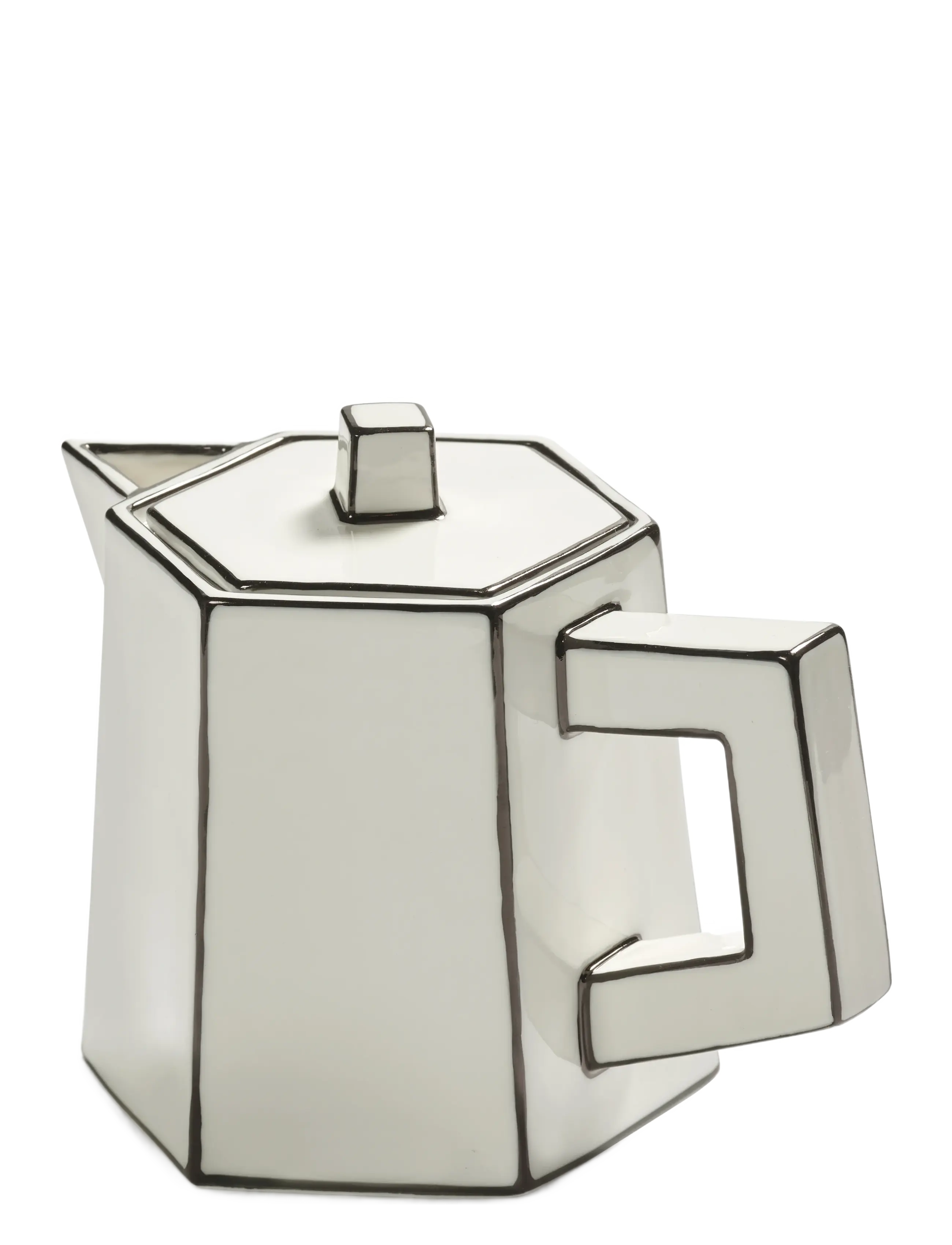 Serax Tea Pot White/Black Carte Blanche, Tekande, Hvid, Str: ONE SIZE