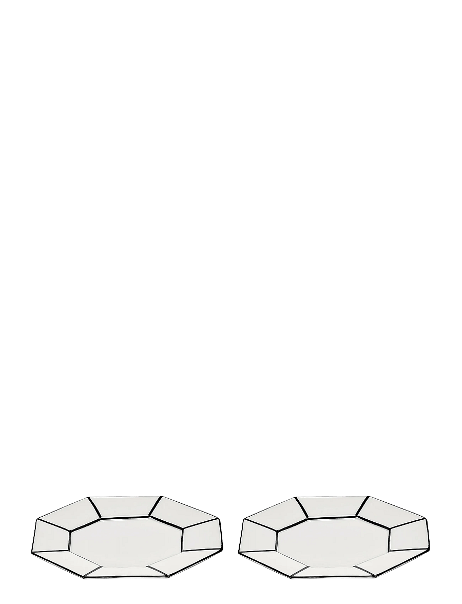 Serax - DESSERT PLATE WHITE/BLACK CARTE BLANCHE set/2 - white - 1