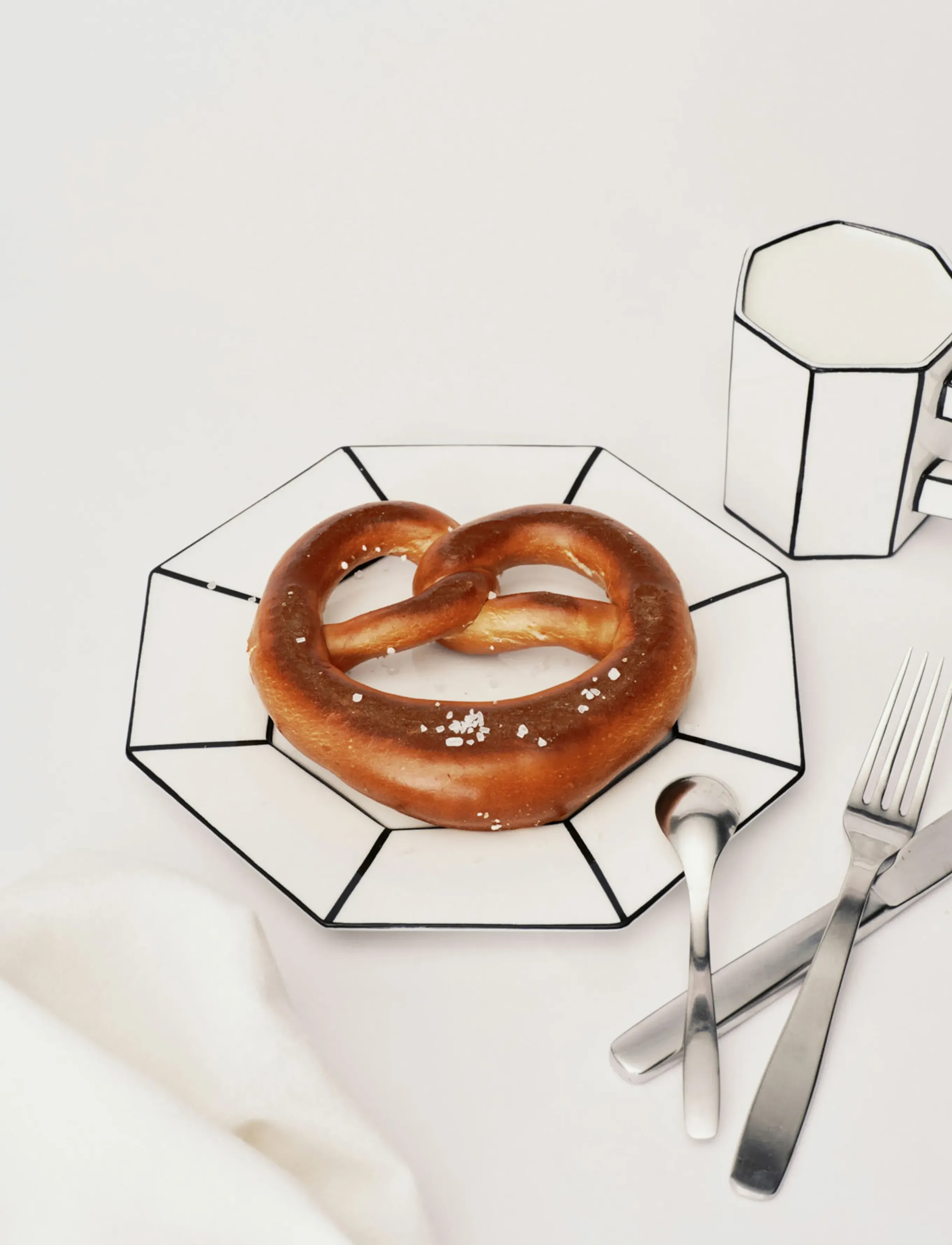 Serax - DESSERT PLATE WHITE/BLACK CARTE BLANCHE set/2 - white - 4