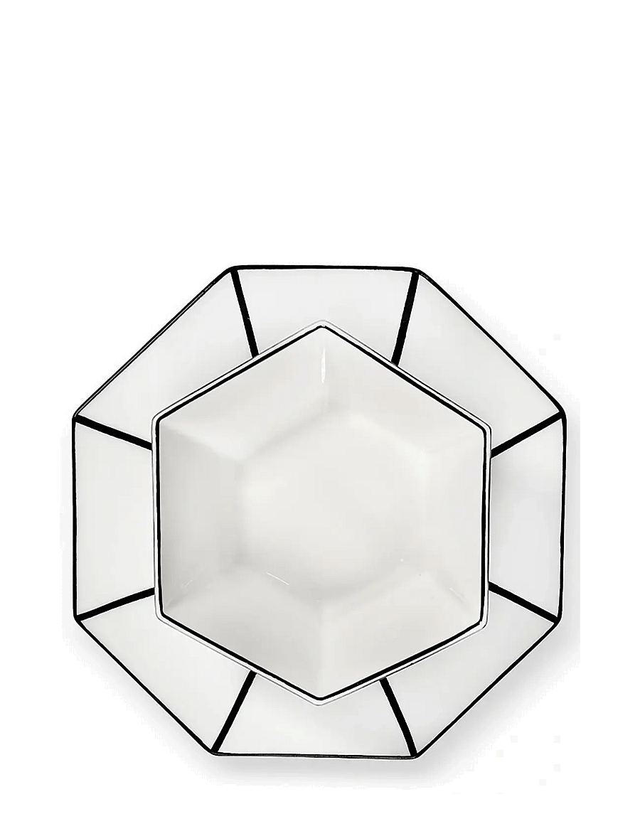 Serax - DESSERT PLATE WHITE/BLACK CARTE BLANCHE set/2 - white - 3