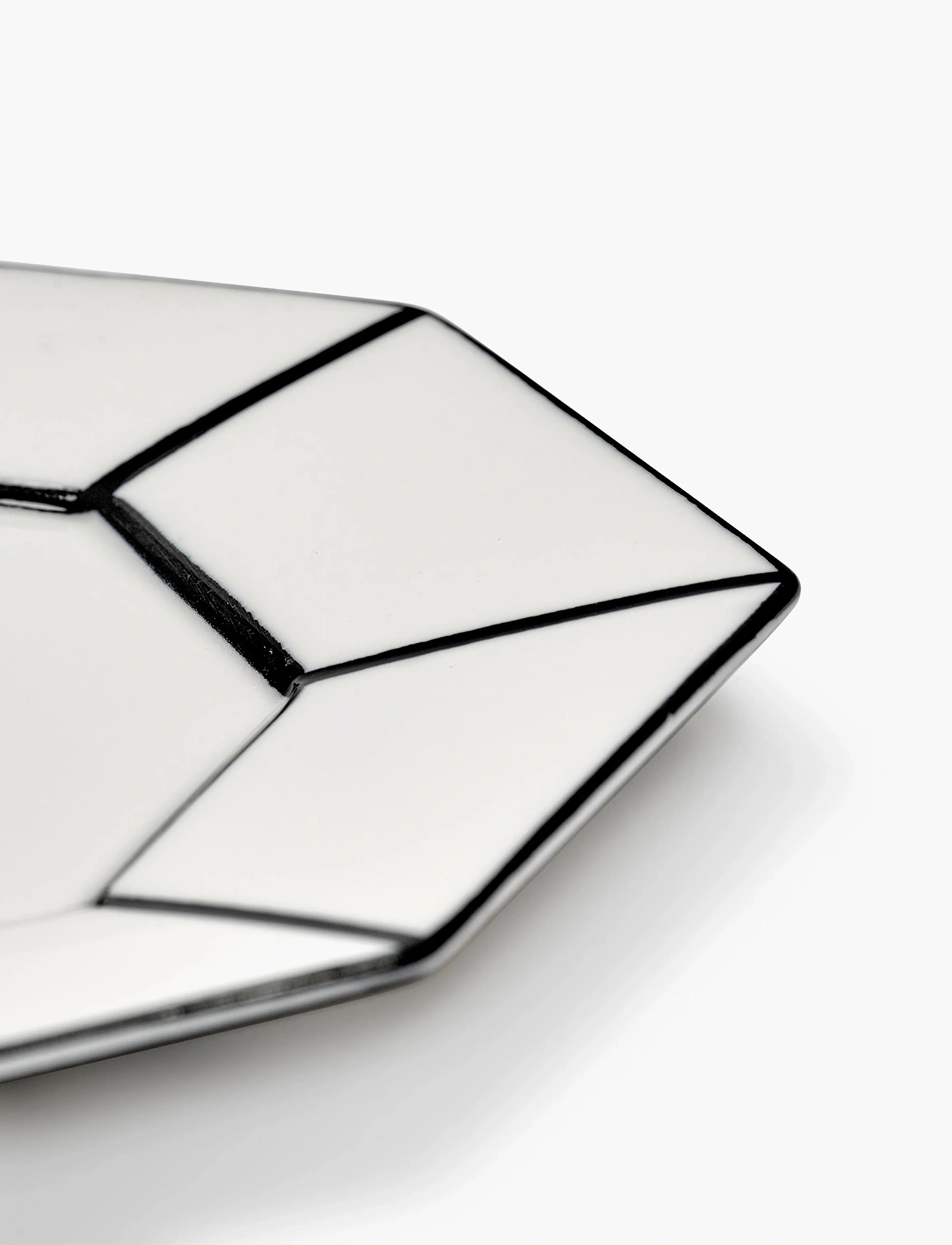 Serax - DESSERT PLATE WHITE/BLACK CARTE BLANCHE set/2 - white - 5
