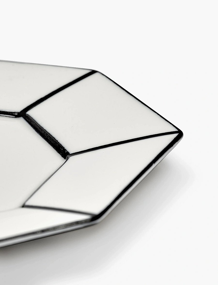 Serax - DESSERT PLATE WHITE/BLACK CARTE BLANCHE set/2 - white - 5