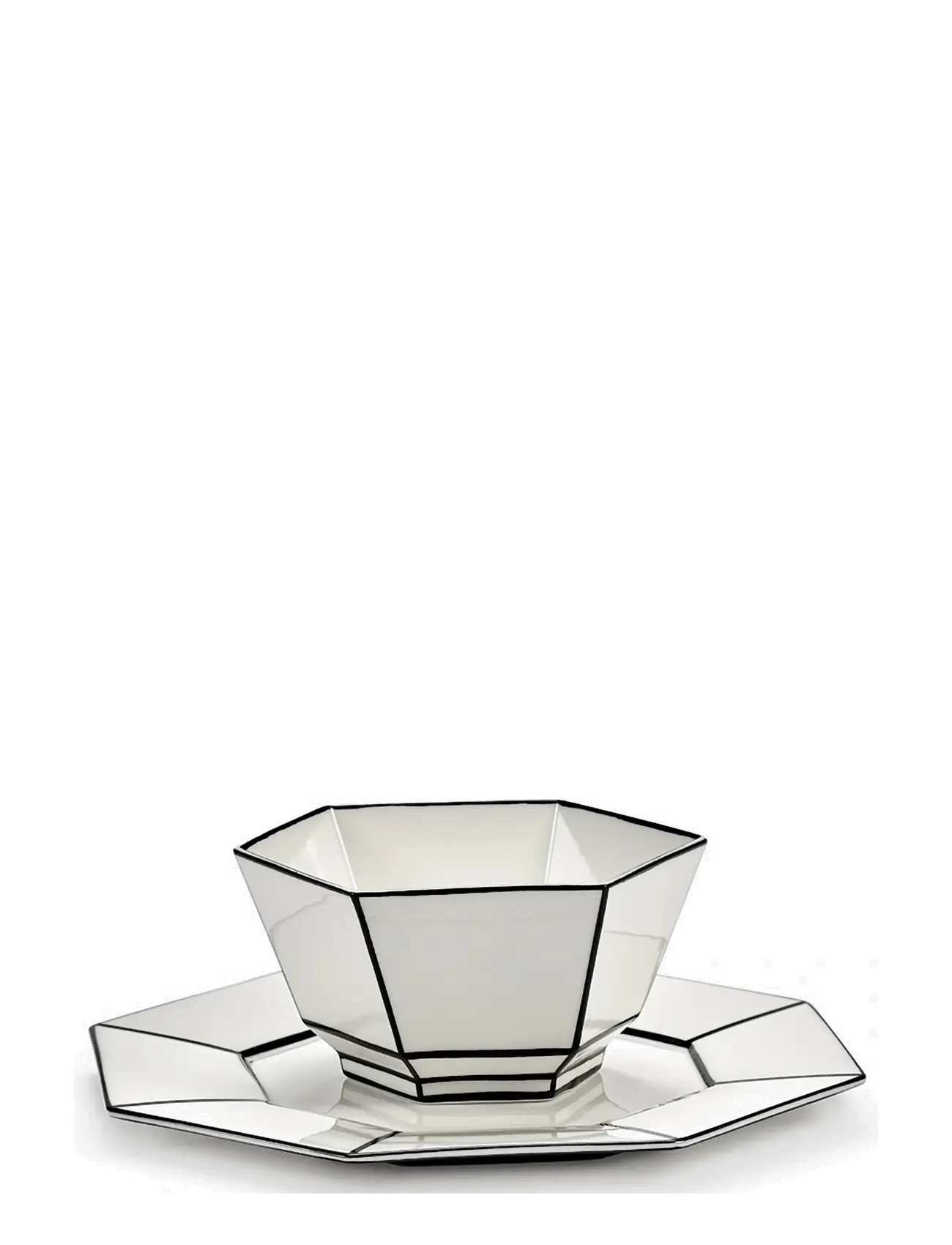 Serax CEREAL BOWL WHITE/BLACK CARTE BLANCHE set/2 - Kingitused - WHITE / white