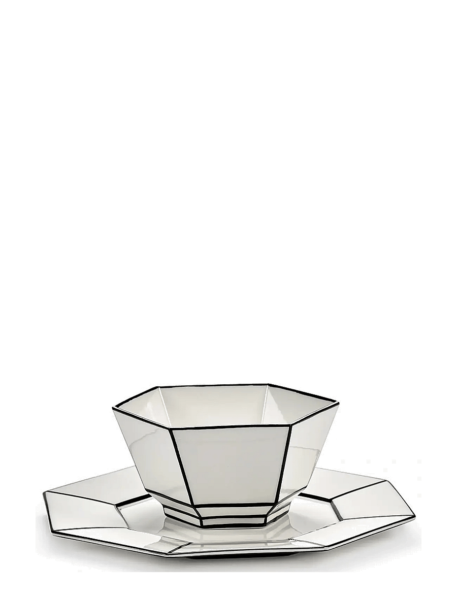 Serax - CEREAL BOWL WHITE/BLACK CARTE BLANCHE set/2 - obstschalen - white - 1