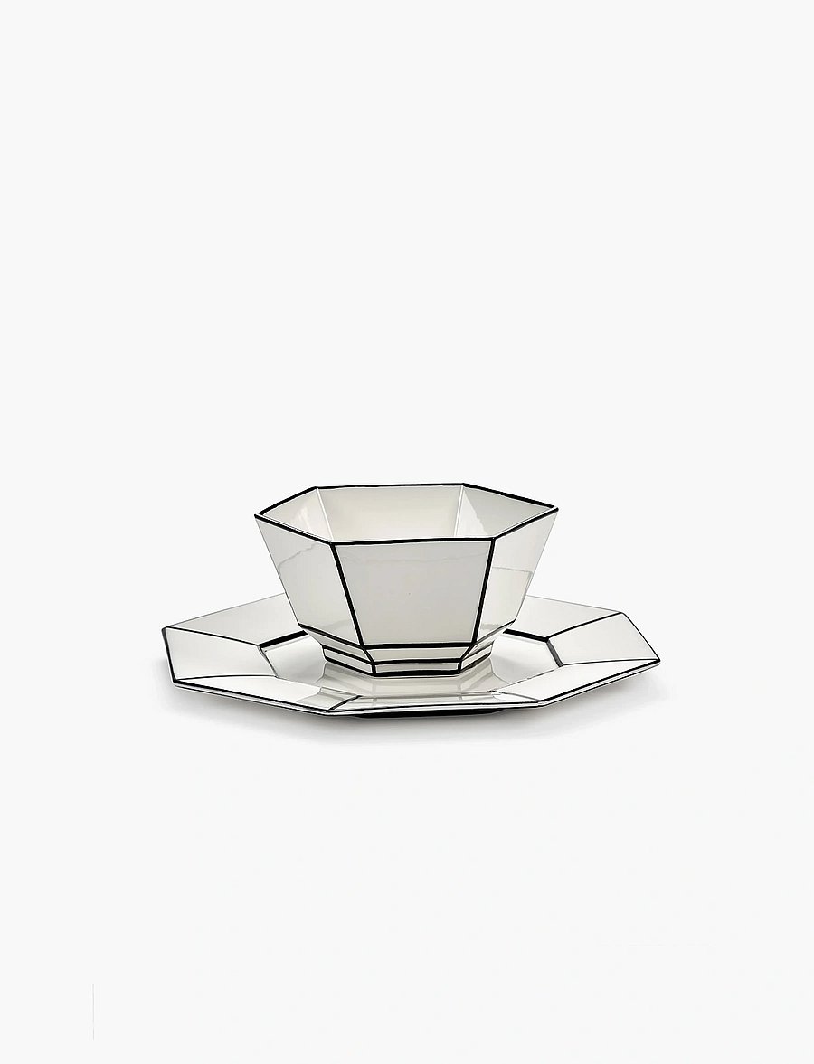 Serax - CEREAL BOWL WHITE/BLACK CARTE BLANCHE set/2 - white - 0