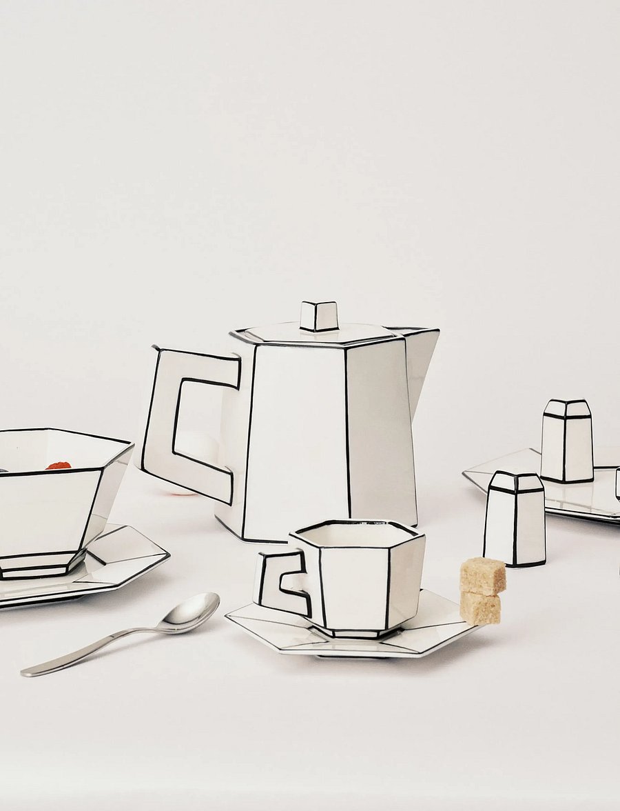 Serax - CEREAL BOWL WHITE/BLACK CARTE BLANCHE set/2 - white - 4