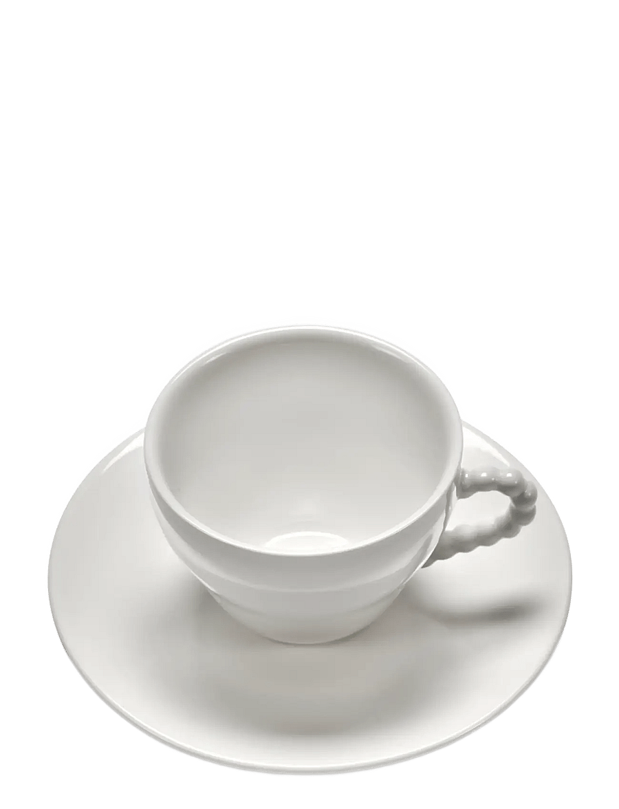 Serax - CUP + SAUCER WHITE - teetassen - white - 2