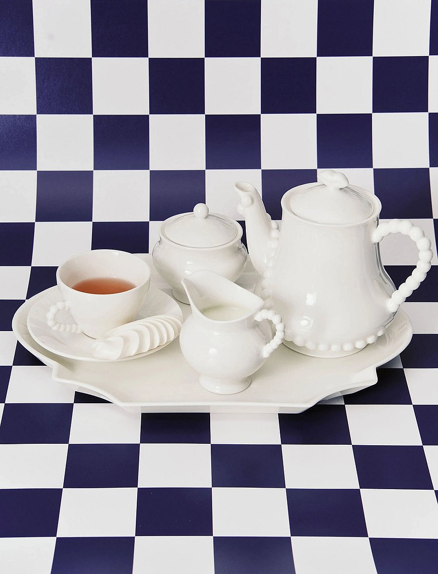 Serax - SUGAR BOWL WHITE PERLE FINE - suhkrutoosid - white - 0