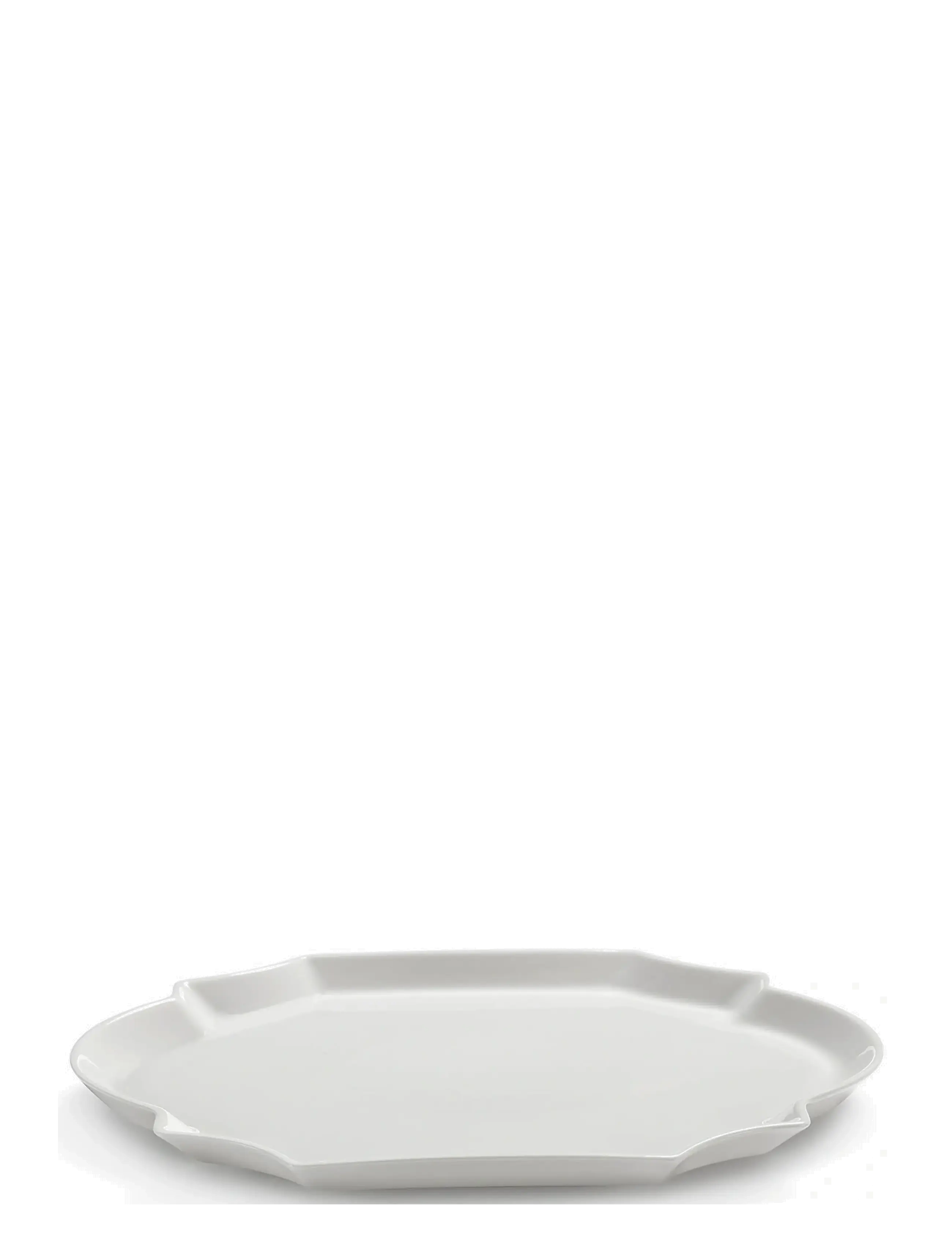 Serax Serving Plate Oval White Perle Fine, Serveringsfad, Hvid, Str: ONE SIZE