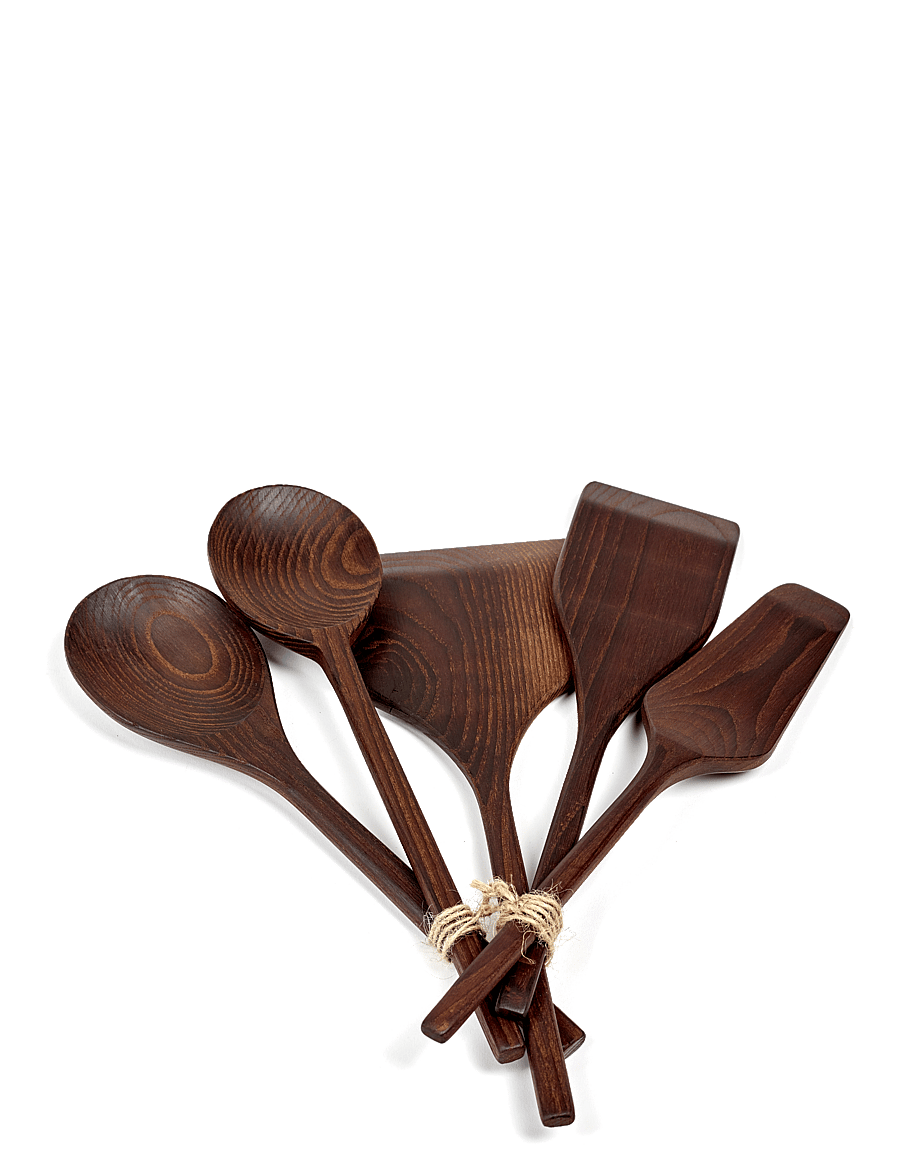 Serax - KITCHEN UTENSILS SET 5 PURE - fischschneider & spatel - brown - 2