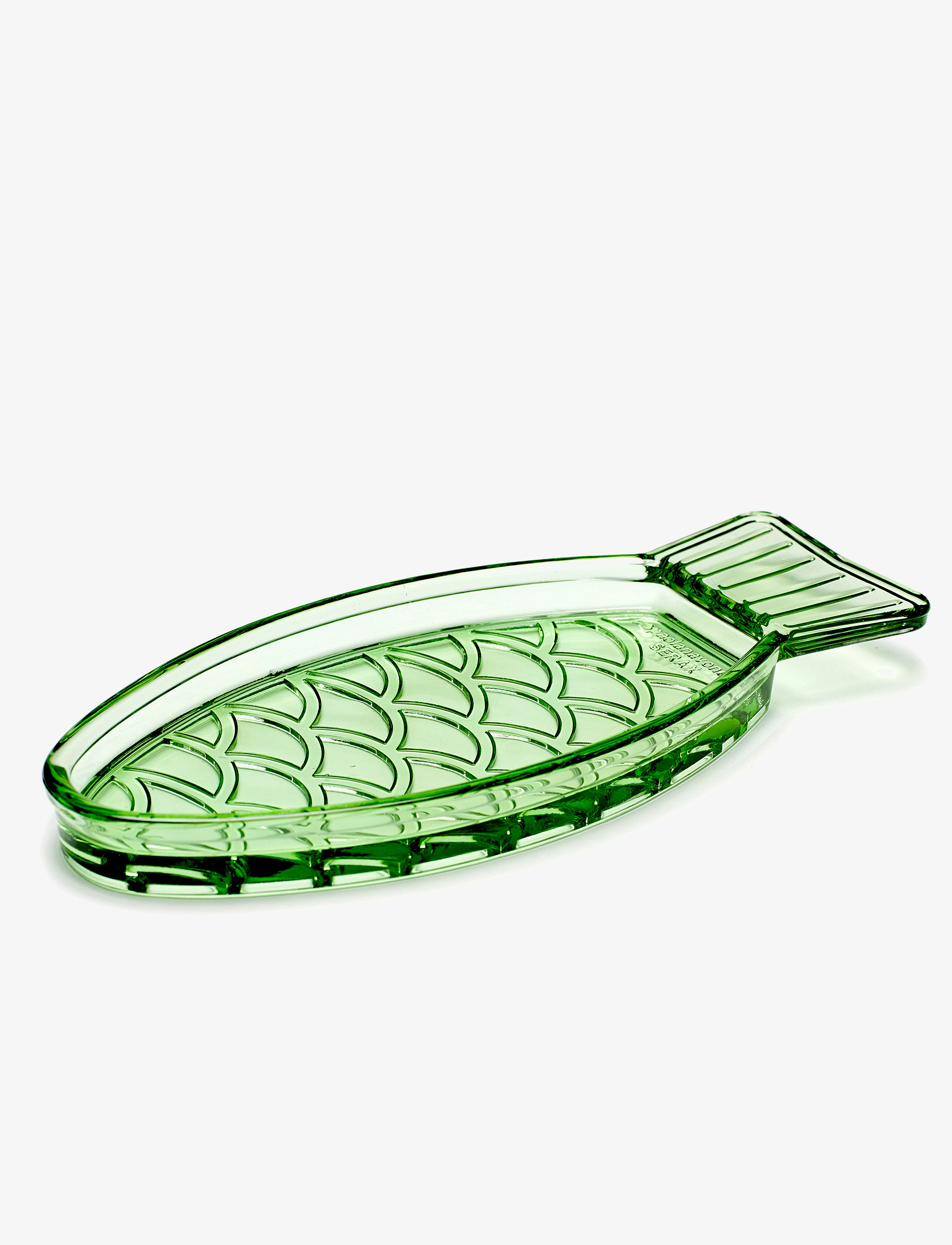 Serax SERVING DISH N°1 GREEN FISH & FISH set/2 - Konfirmationsgaver - GREEN / green