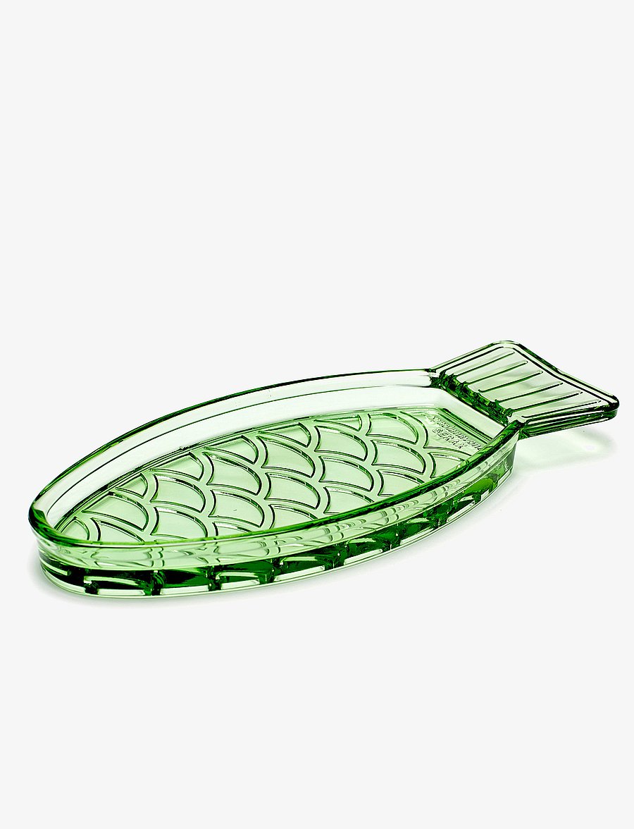 Serax - SERVING DISH N°1 GREEN FISH & FISH set/2 - servierplatten - green - 0
