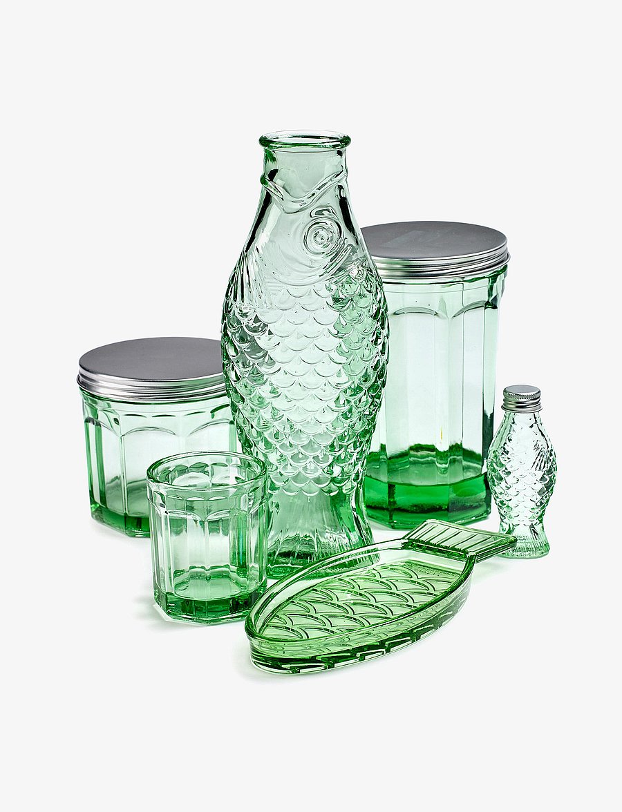 Serax - SERVING DISH N°1 GREEN FISH & FISH set/2 - servierplatten - green - 1