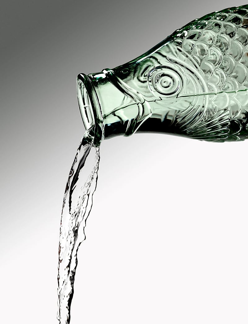 Serax - BOTTLE 1L FISH & FISH BY PAOLA NAVONE - wasserkaraffen - green - 3