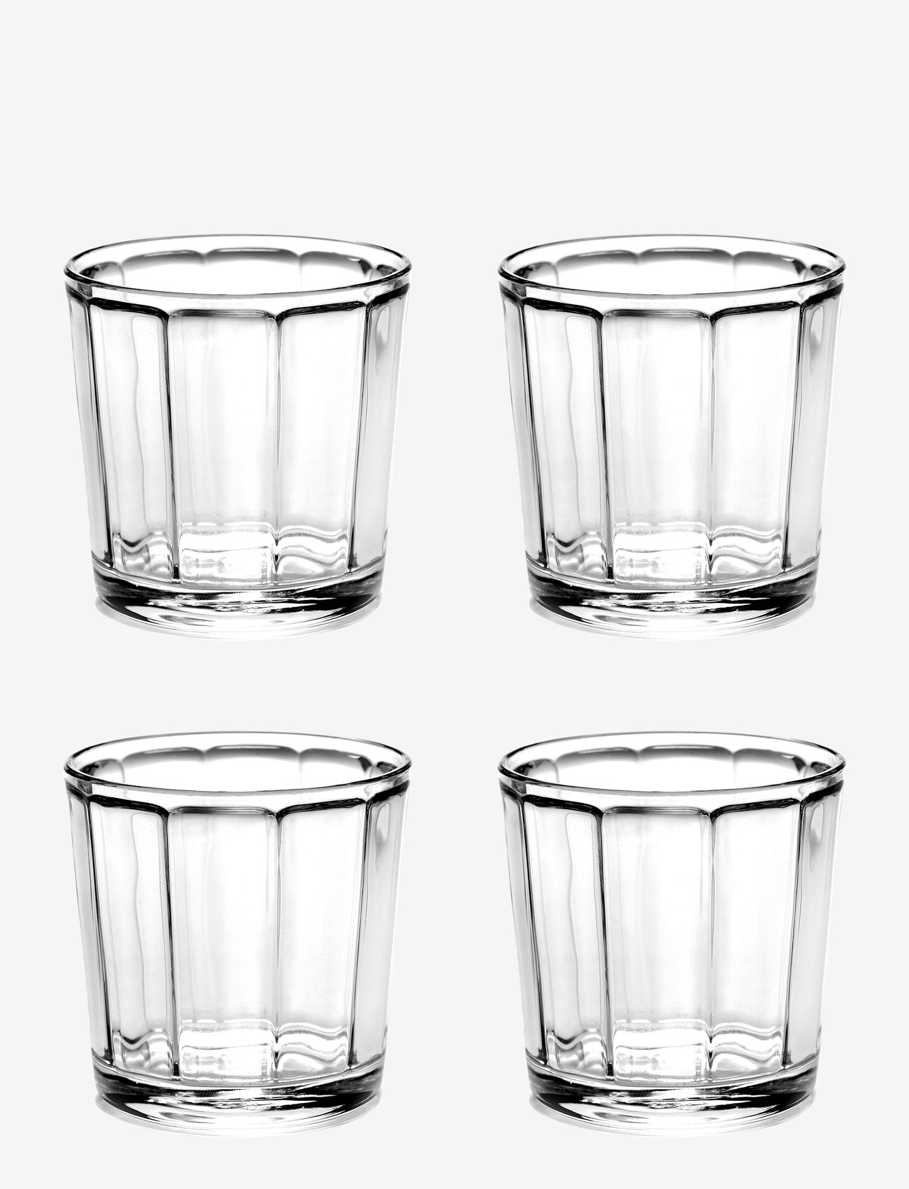 Serax - GLASS TUMBLER SURFACE BY SERGIO HERMAN SET/4 - szklanki - clear - 0