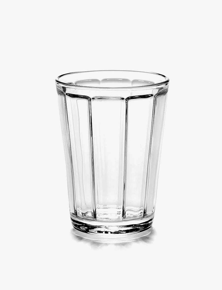 Serax - WATER GLASS TUMBLER LOW SURFACE BY SERGIO HERMAN SET/4 - clear - 1