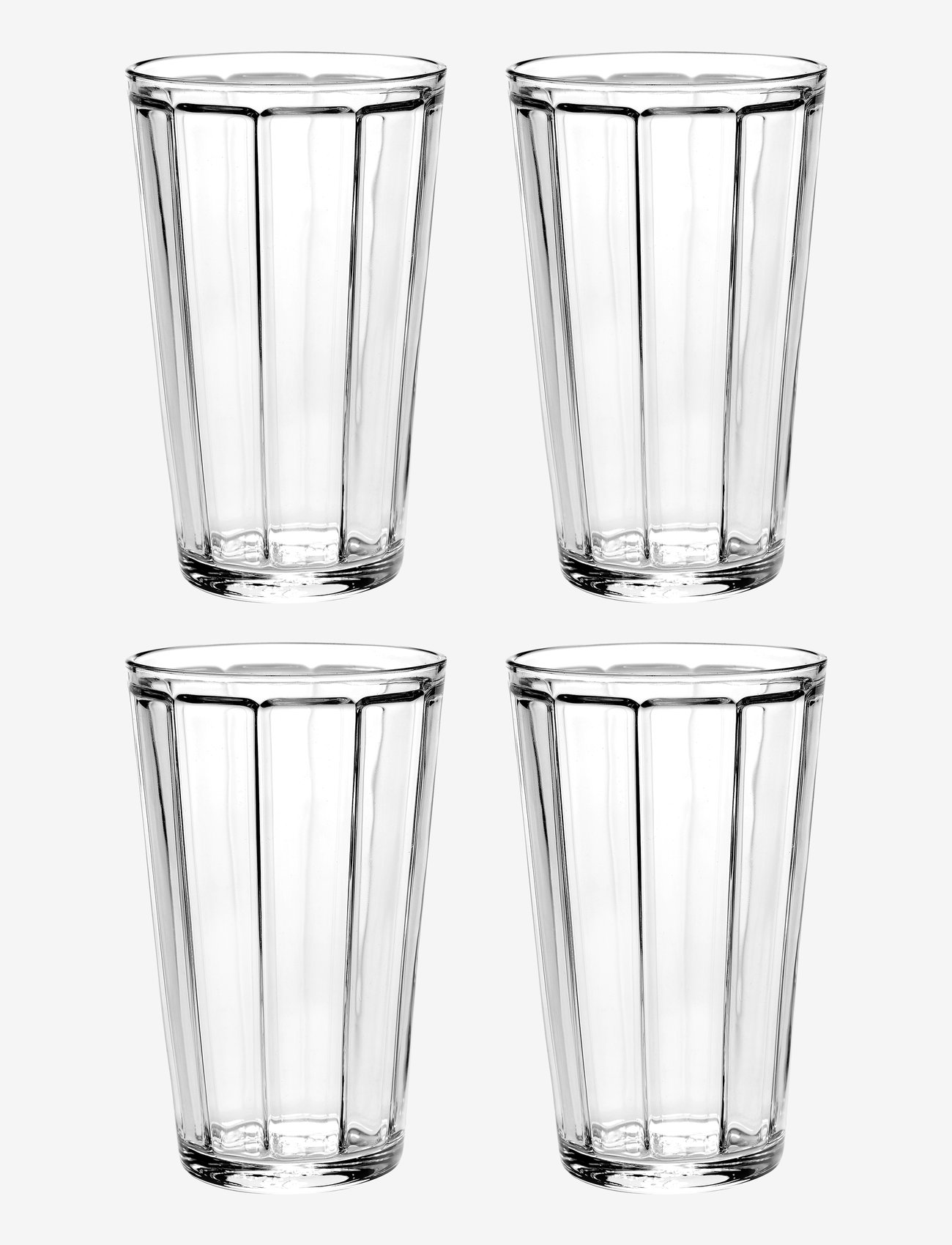 Serax - GLASS LONGDRINK SURFACE BY SERGIO HERMAN SET/4 - drinking glasses & tumblers - clear - 0