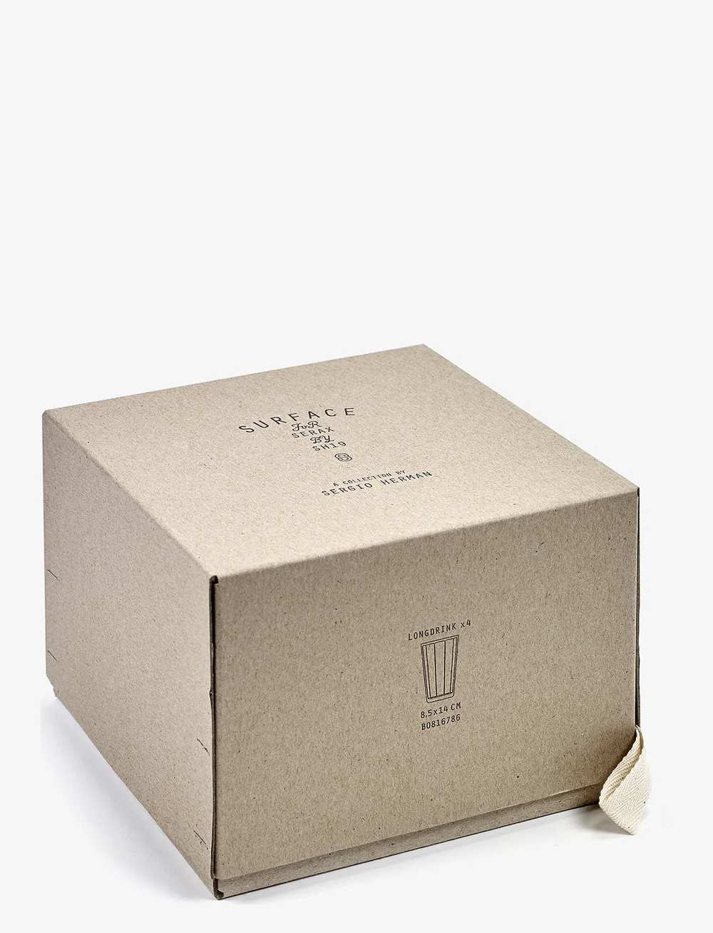 Serax - GLASS LONGDRINK SURFACE BY SERGIO HERMAN SET/4 - joogiklaasid - clear - 2