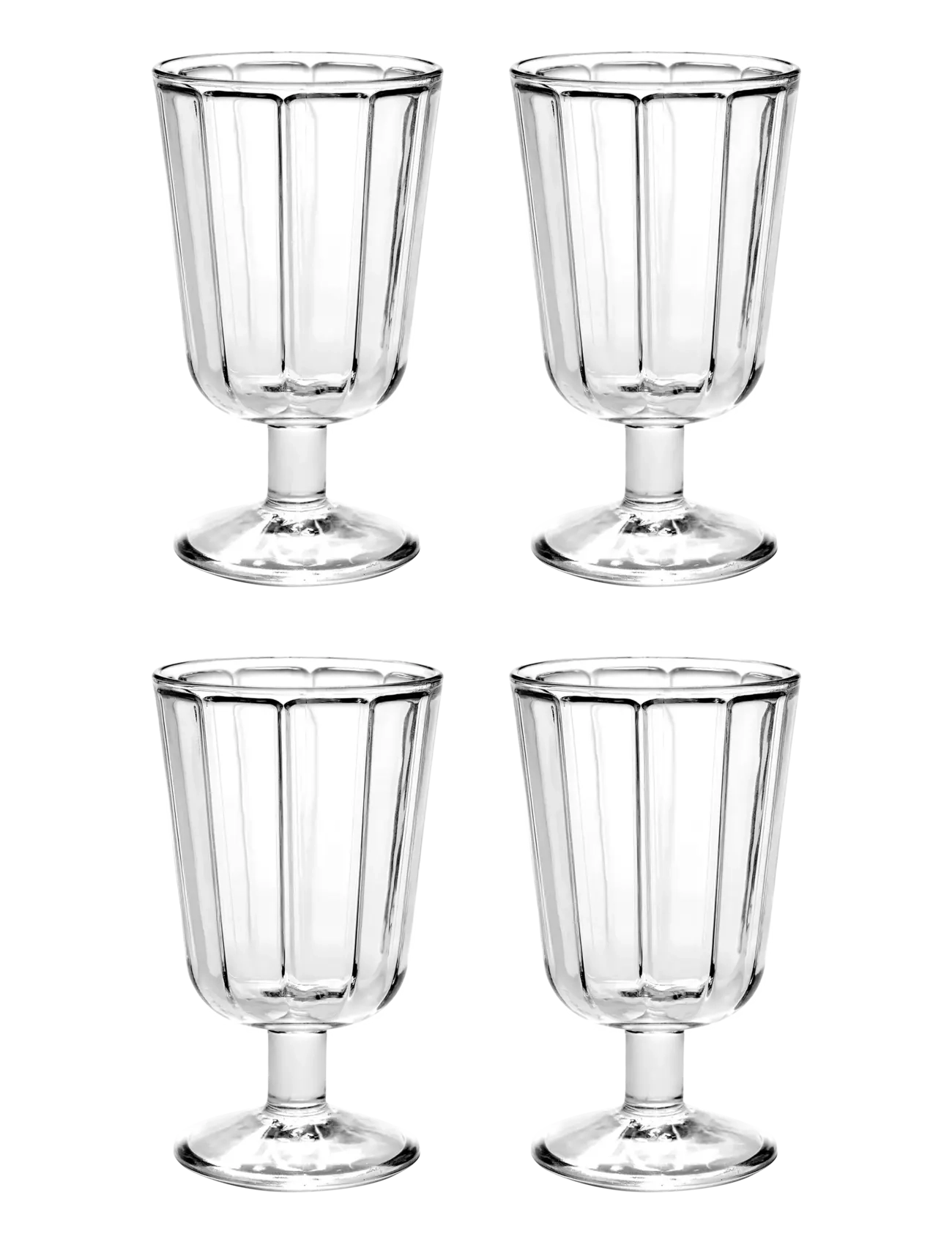 Serax WINEGLASS RED WINE SURFACE BY SERGIO HERMAN SET/4 - Glas - CLEAR / undefined