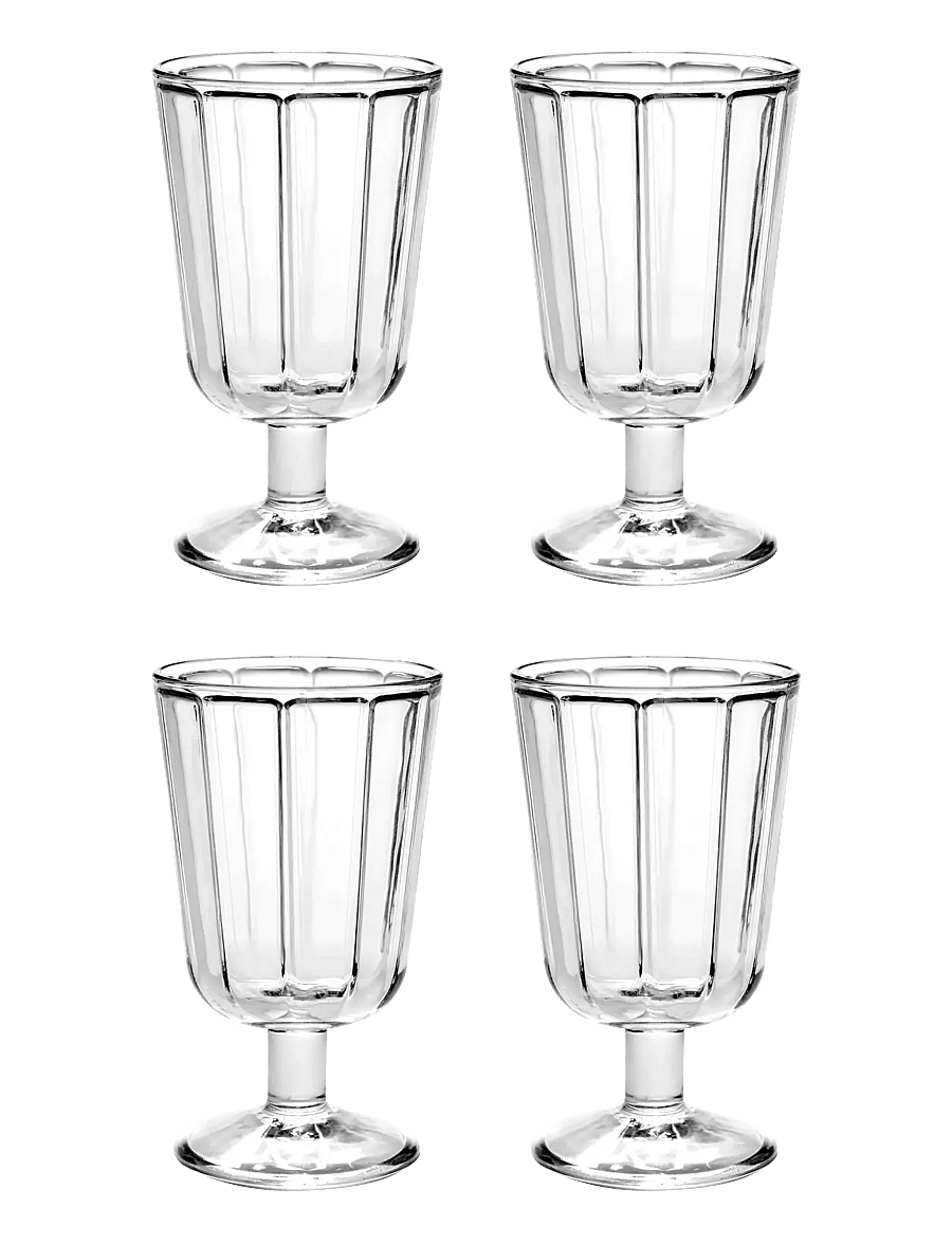 Serax - WINEGLASS RED WINE SURFACE BY SERGIO HERMAN SET/4 - rotweingläser - clear - 0