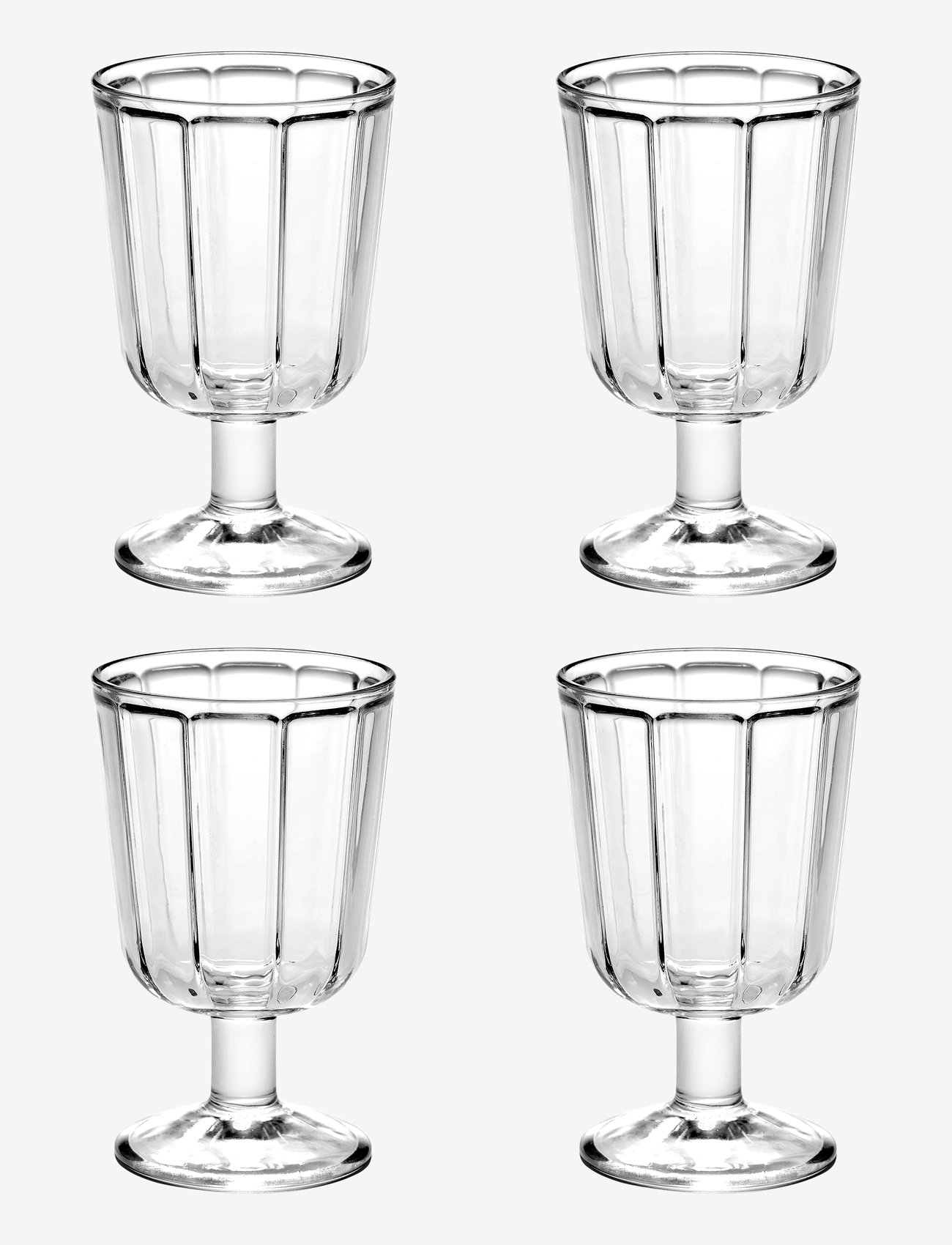 Serax - WINEGLASS WHITE WINE SURFACE BY SERGIO HERMAN SET/4 - valge veini pokaalid - clear - 0