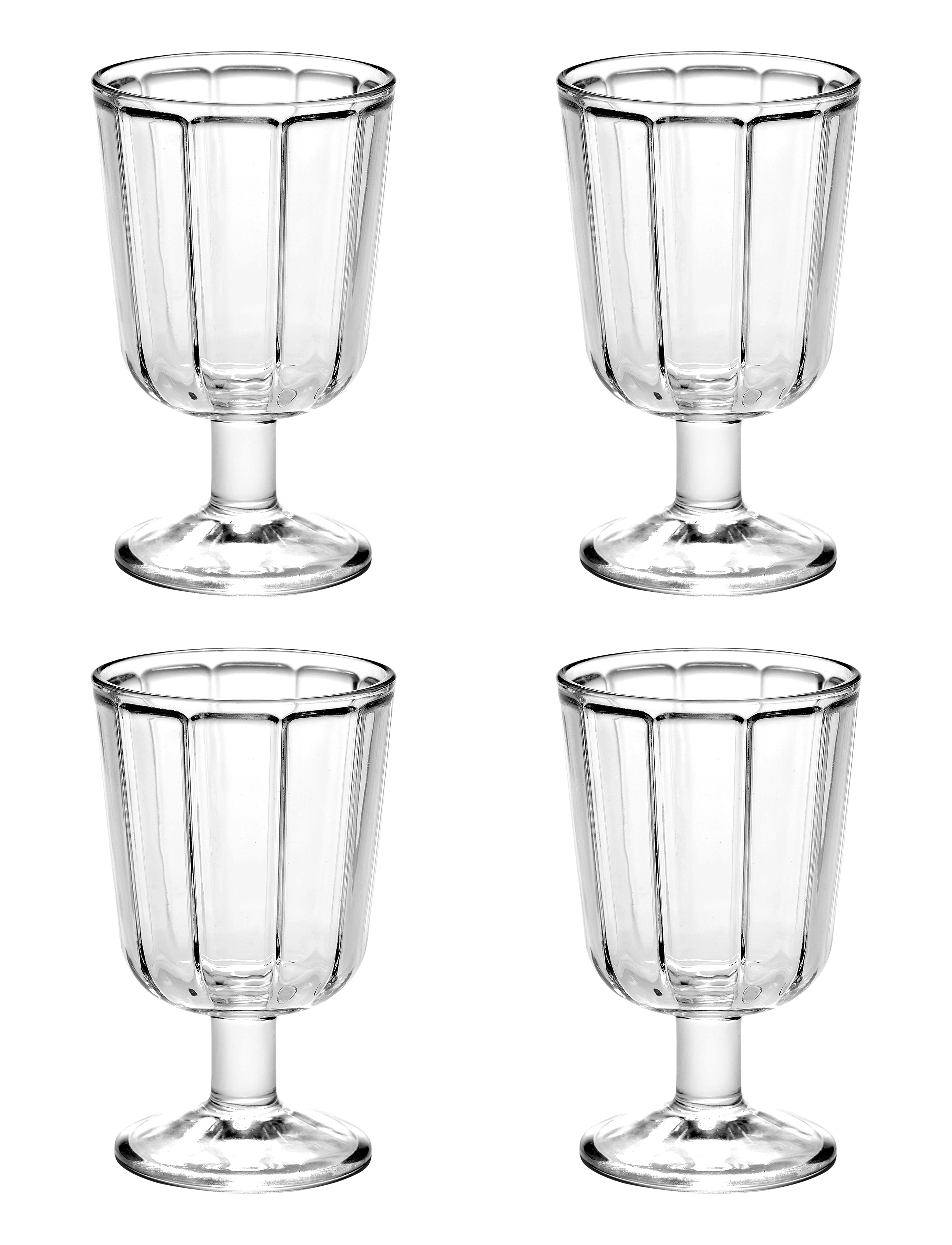 Serax WINEGLASS WHITE WINE SURFACE BY SERGIO HERMAN SET/4 - Glas - CLEAR / undefined