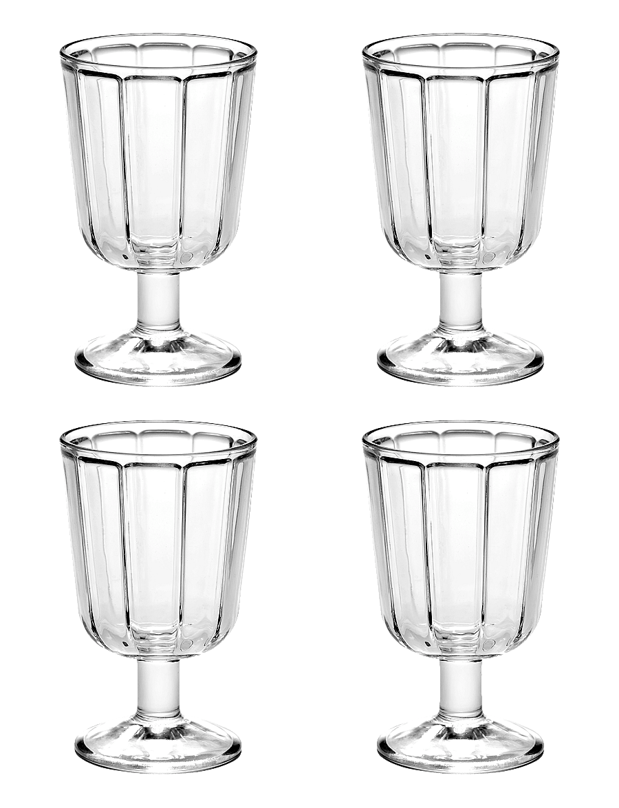 Serax - WINEGLASS WHITE WINE SURFACE BY SERGIO HERMAN SET/4 - weißweingläser - clear - 0
