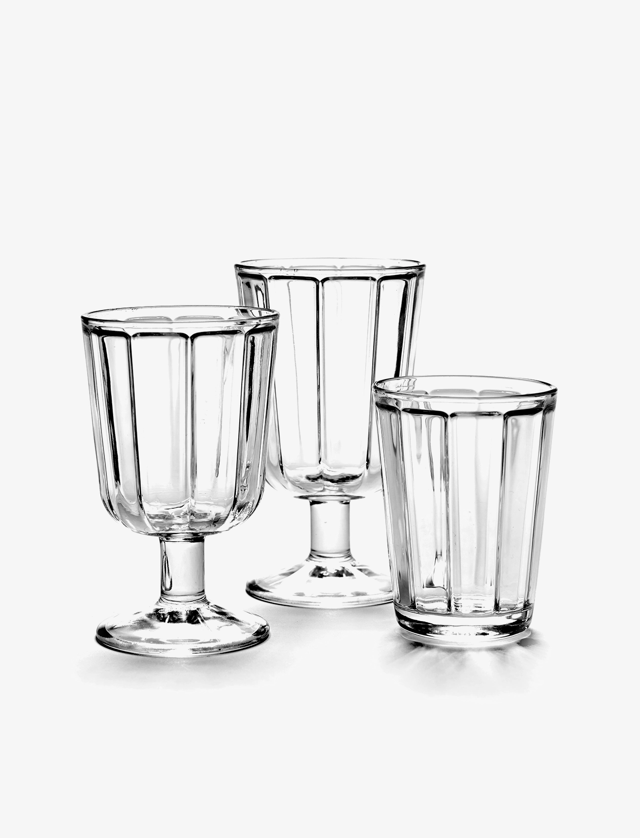 Serax - WINEGLASS WHITE WINE SURFACE BY SERGIO HERMAN SET/4 - weißweingläser - clear - 4
