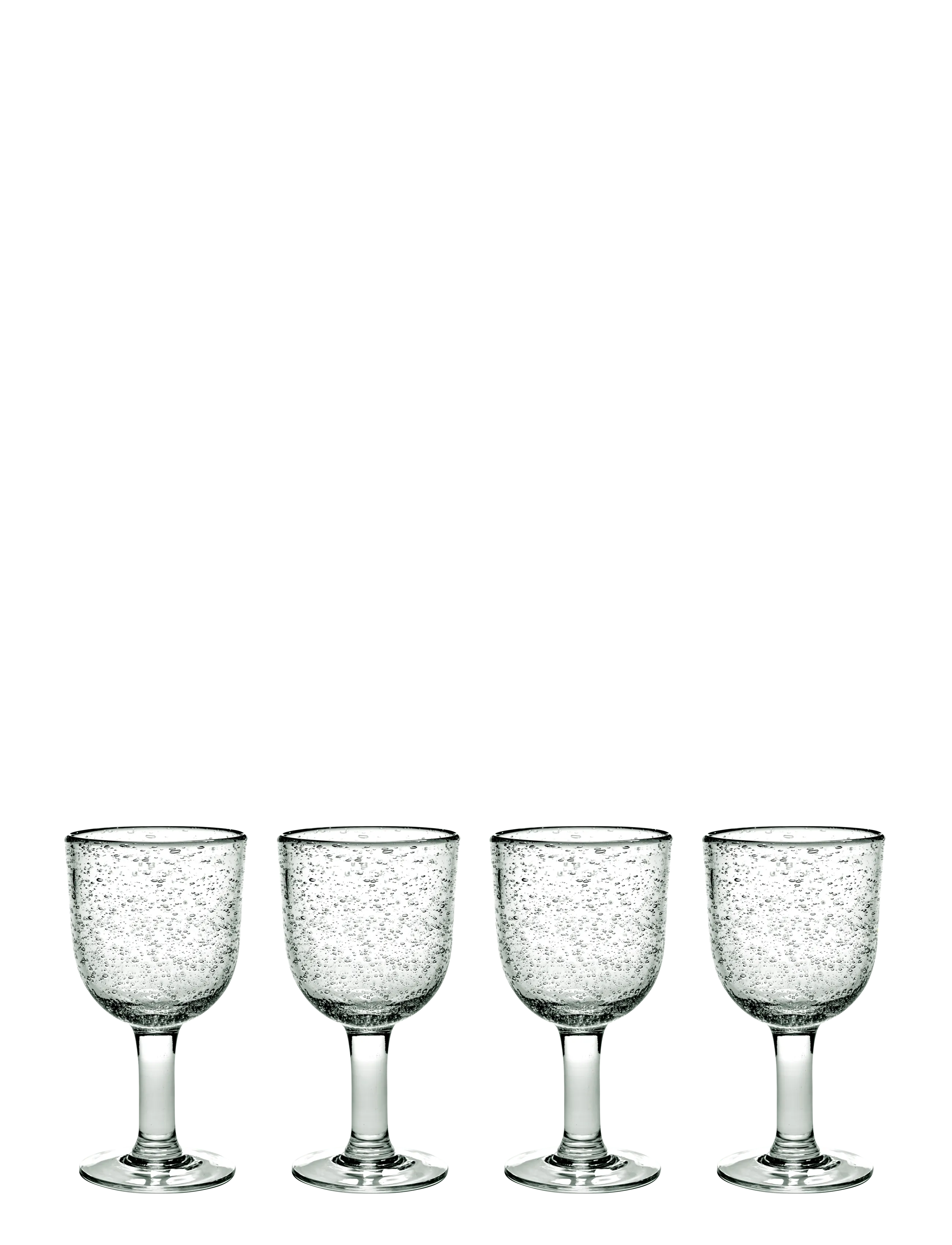 Serax Red Wine Glass Pure Set/4, Rød Vinglases, Nude, Str: ONE SIZE