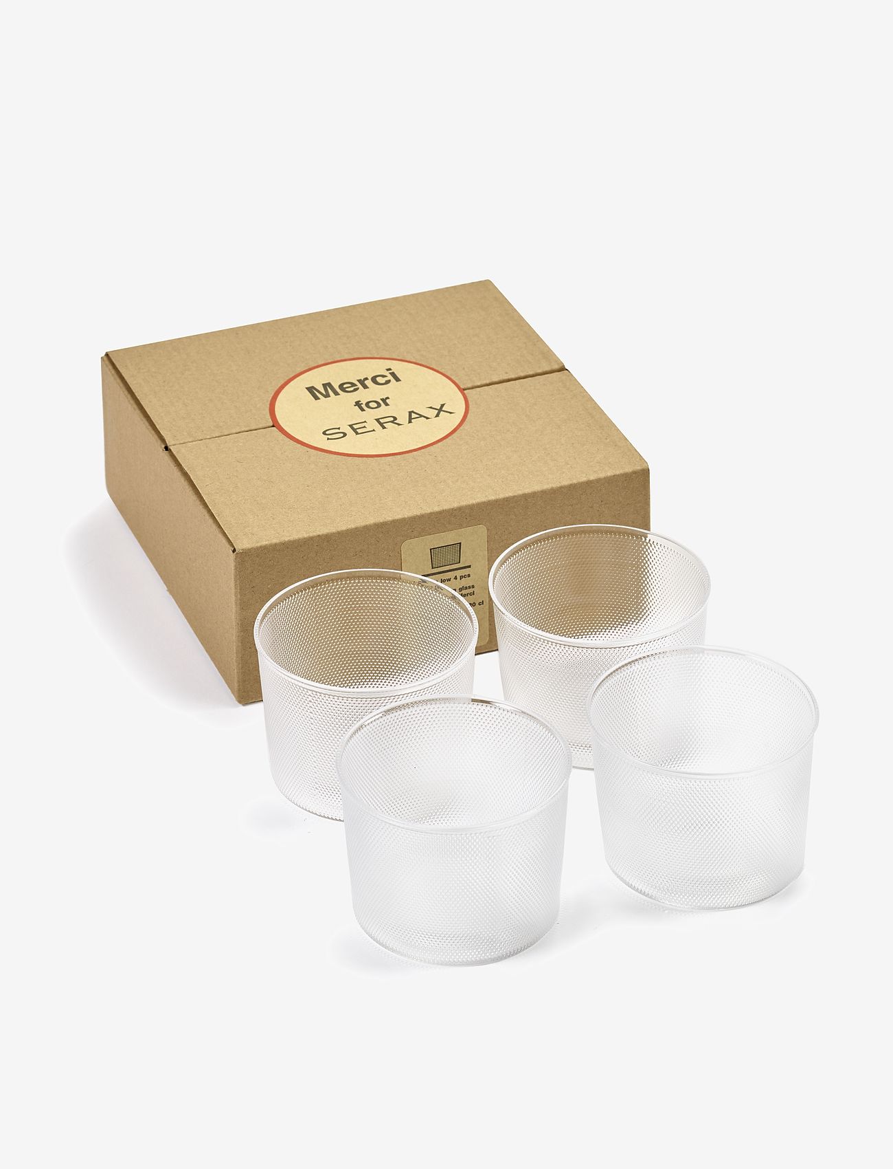 Serax - GLASS MERCI S SET/4 - glāzes un kausi - clear - 0