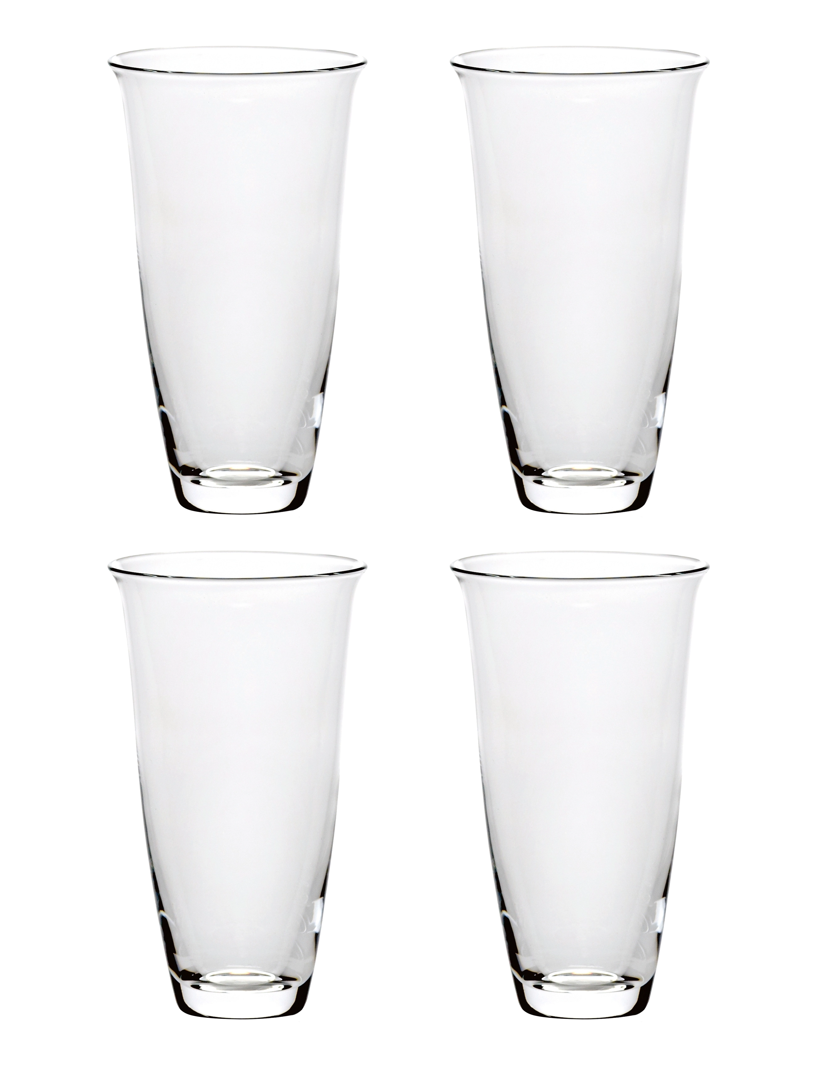 UNIVERSAL GLASS FRANCES SET/4 - CLEAR