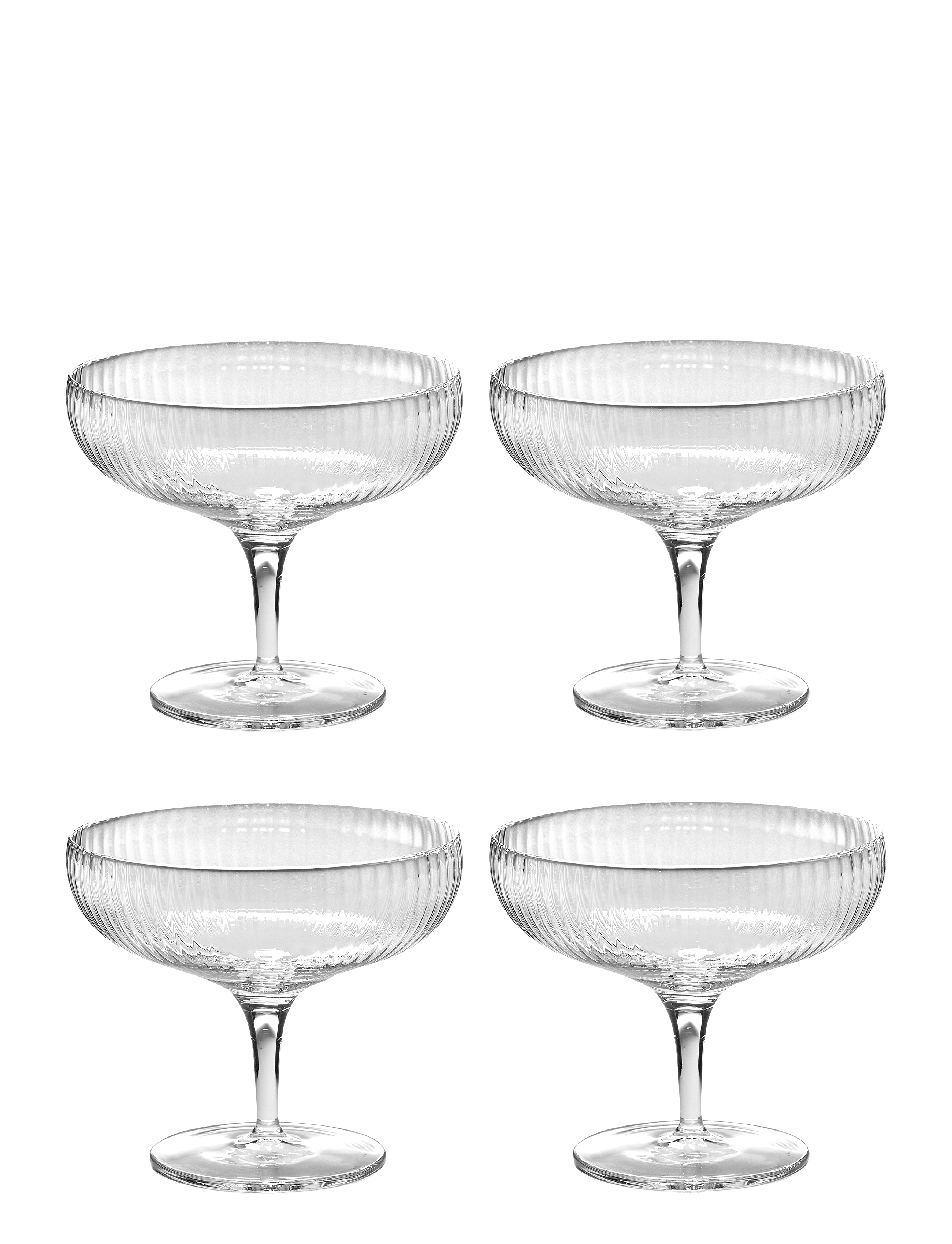 Serax CHAMPAGNE COUPE INKU BY SERGIO HERMAN SET/4 - Borddækning - CLEAR / undefined