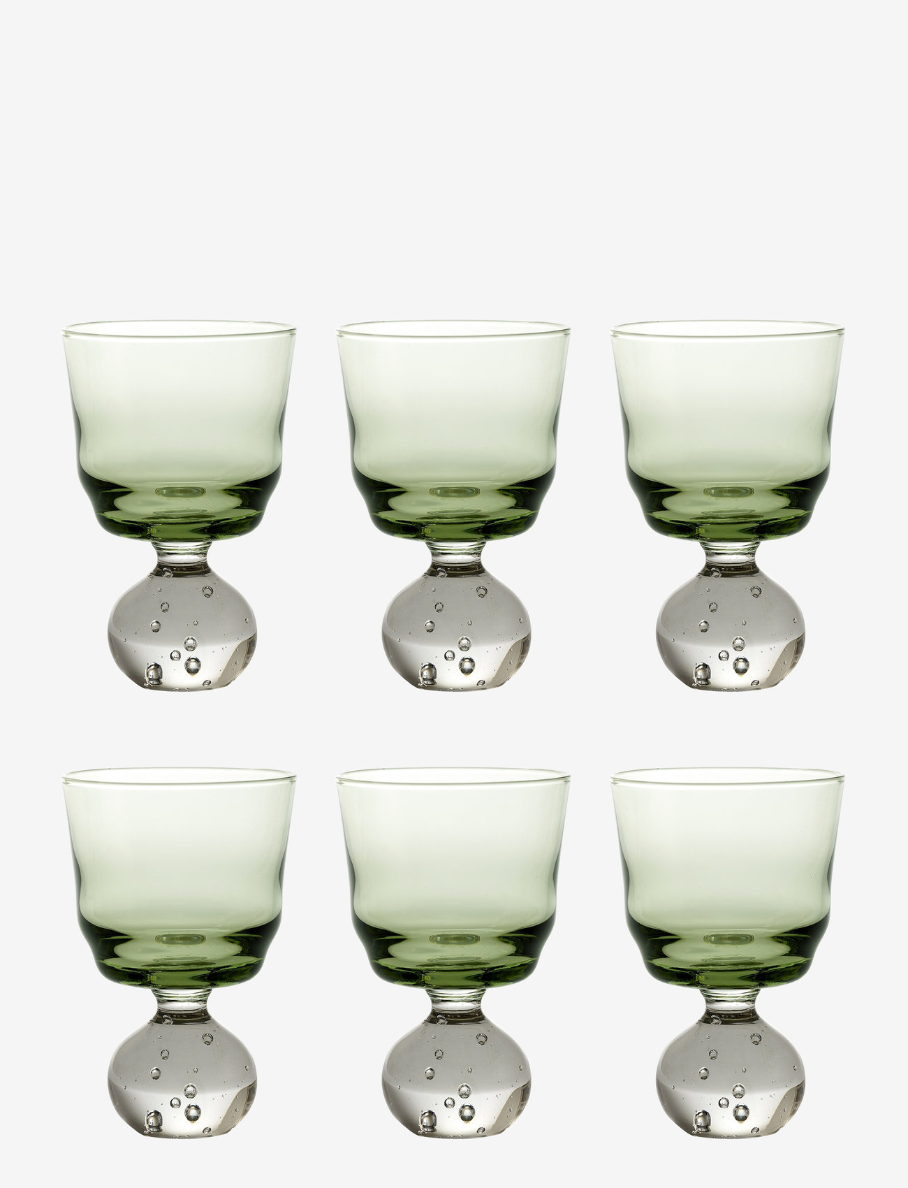 Serax - STEM GLASS ETERNAL SNOW S BY BELA SILVA SET/6 - valge veini pokaalid - green - 0