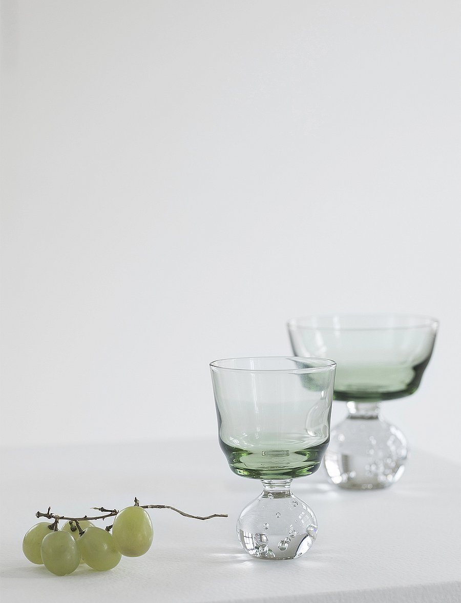 Serax - STEM GLASS ETERNAL SNOW M BY BELA SILVA SET/6 - green - 3