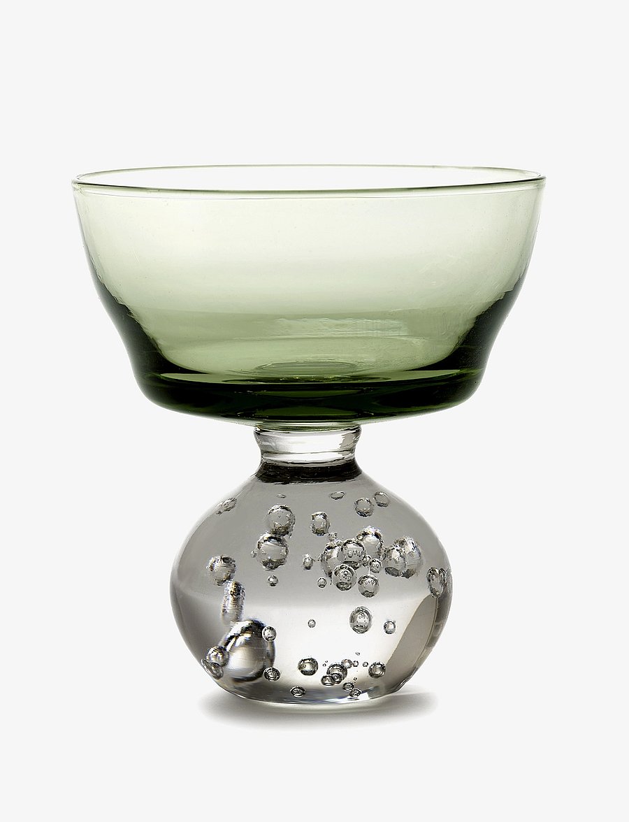 Serax - STEM GLASS ETERNAL SNOW M BY BELA SILVA SET/6 - green - 0