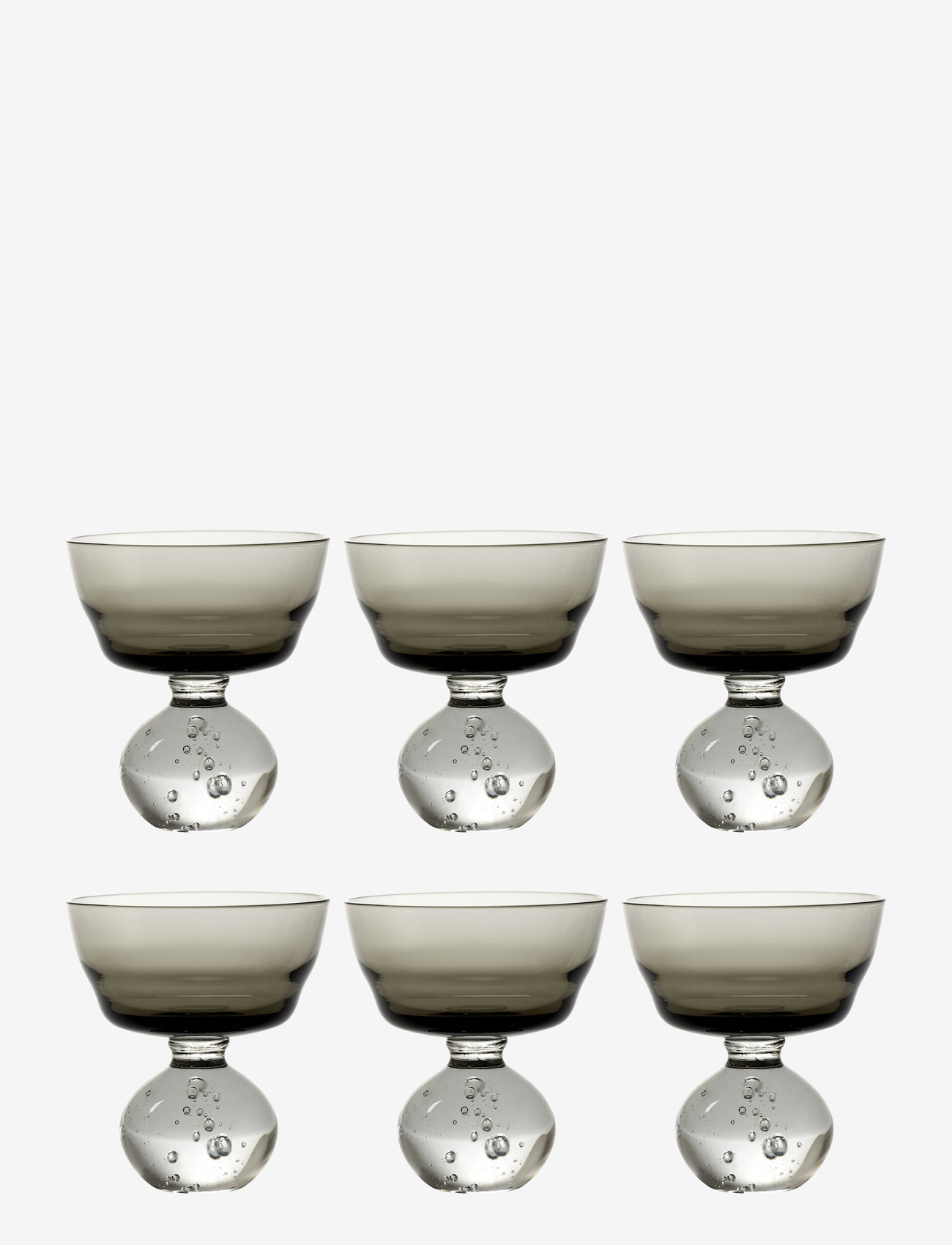 Serax - STEM GLASS ETERNAL SNOW M BY BELA SILVA SET/6 - kieliszki do białego wina - smokey grey - 0