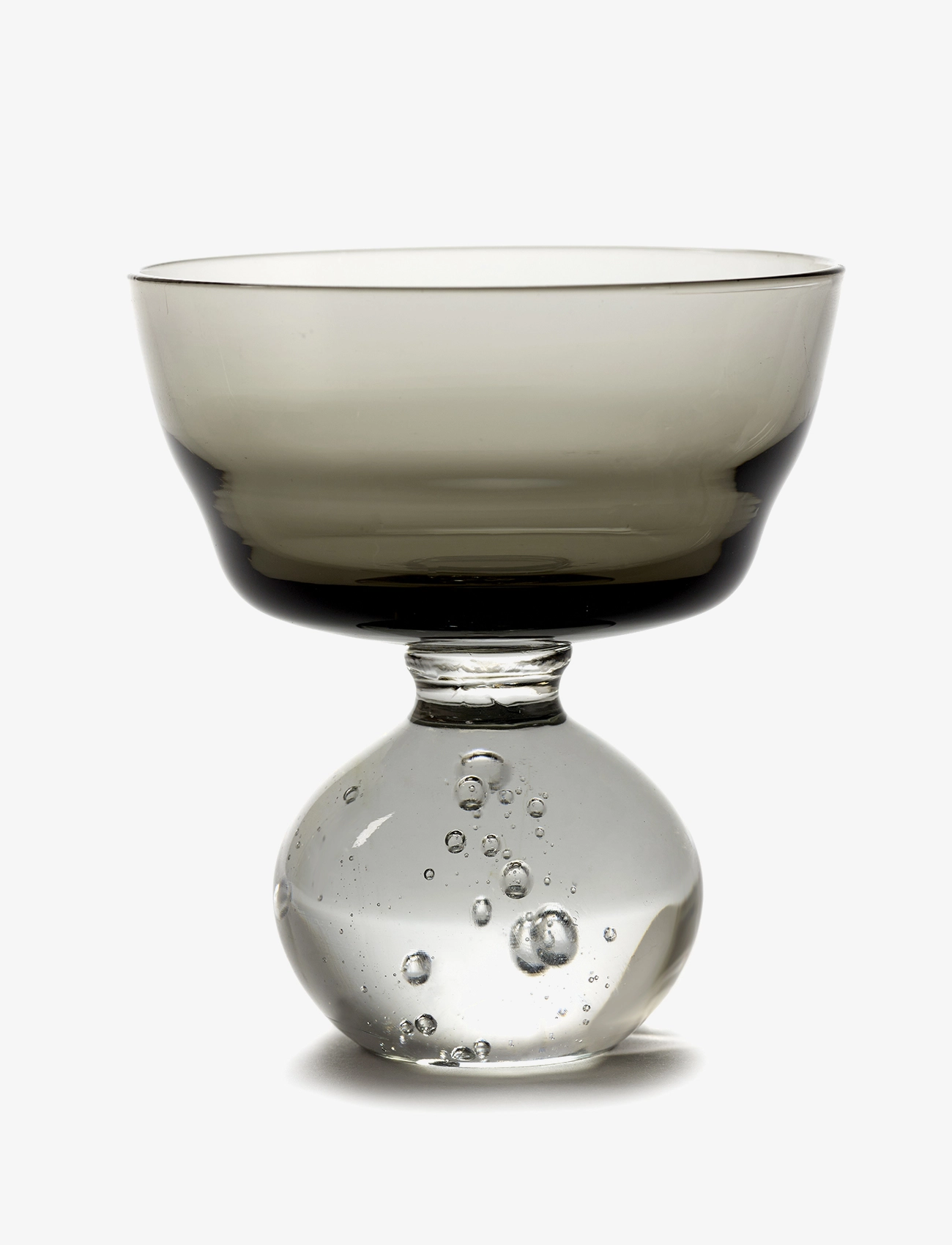Serax - STEM GLASS ETERNAL SNOW M BY BELA SILVA SET/6 - white wine glasses - smokey grey - 1