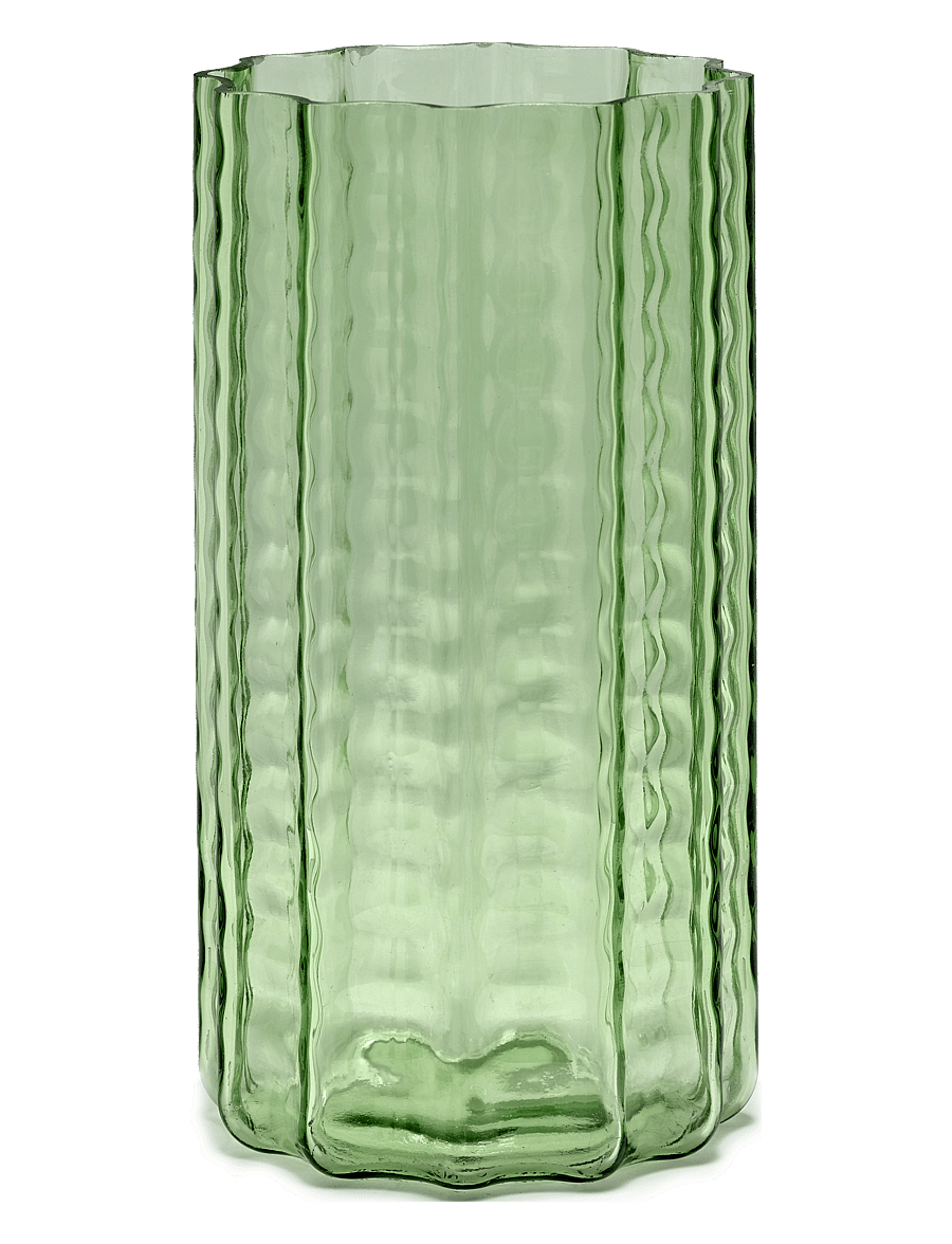 Serax - VASE N°2 GREEN TRANSPARENT WAVES - vaasid - green - 1