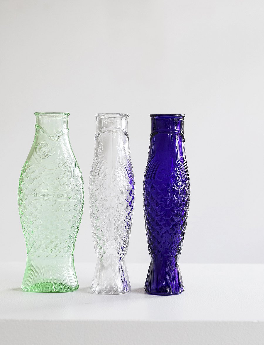 Serax - BOTTLE FISH & FISH BY PAOLA NAVONE - veekannud - clear - 0