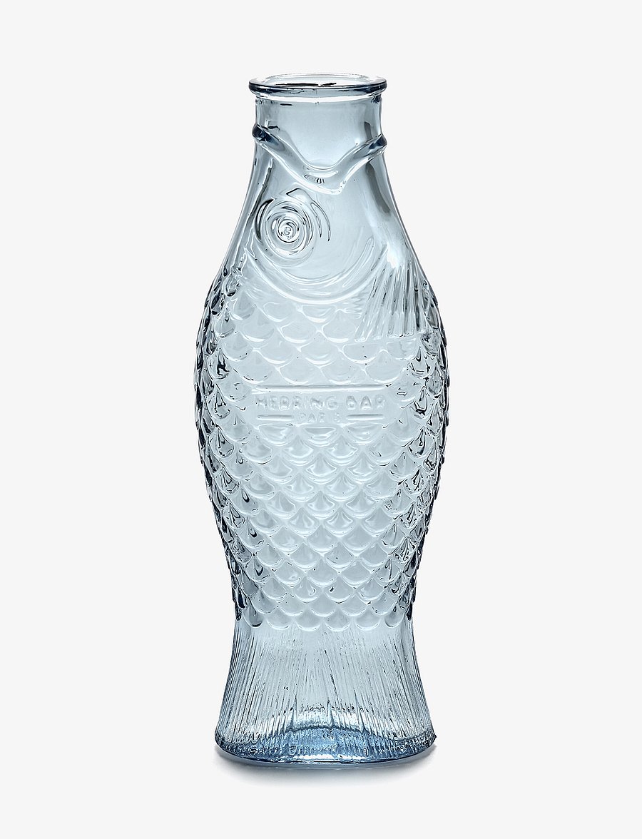 Serax - BOTTLE 1L FISH & FISH BY PAOLA NAVONE - wasserkaraffen - blue - 0