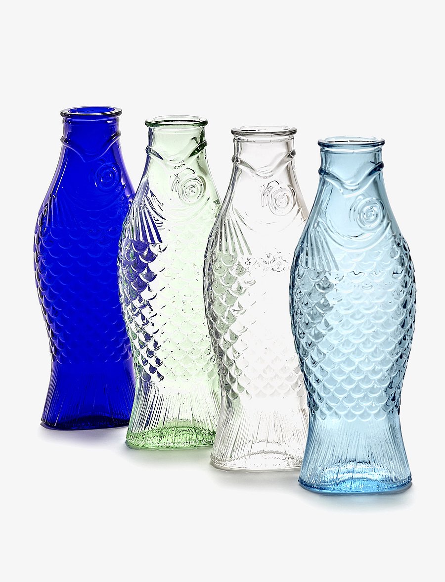 Serax - BOTTLE 1L FISH & FISH BY PAOLA NAVONE - wasserkaraffen - blue - 5