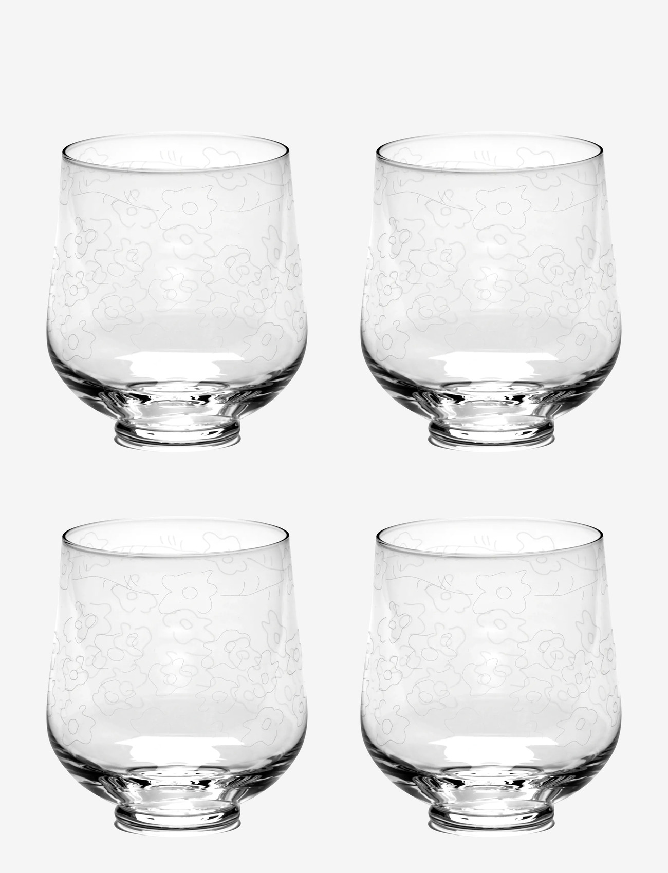 Serax - GLASS DARK VIOLA MF set/4 - drinking glasses & tumblers - transparent - 0