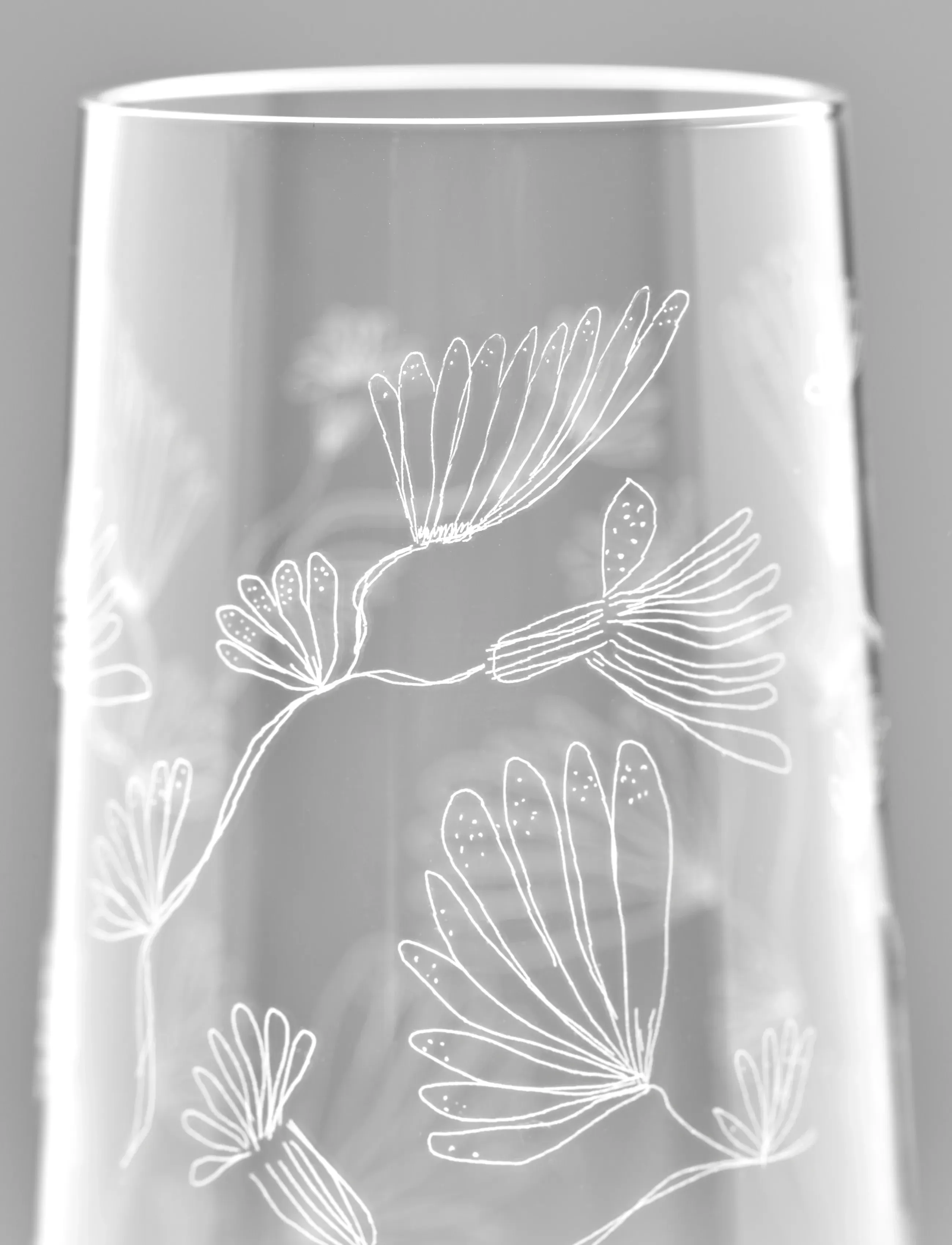 Serax - CHAMPAGNE FLUTE CAMELIA AUBERGINE MF set/4 - coupes à champagne - transparent - 4